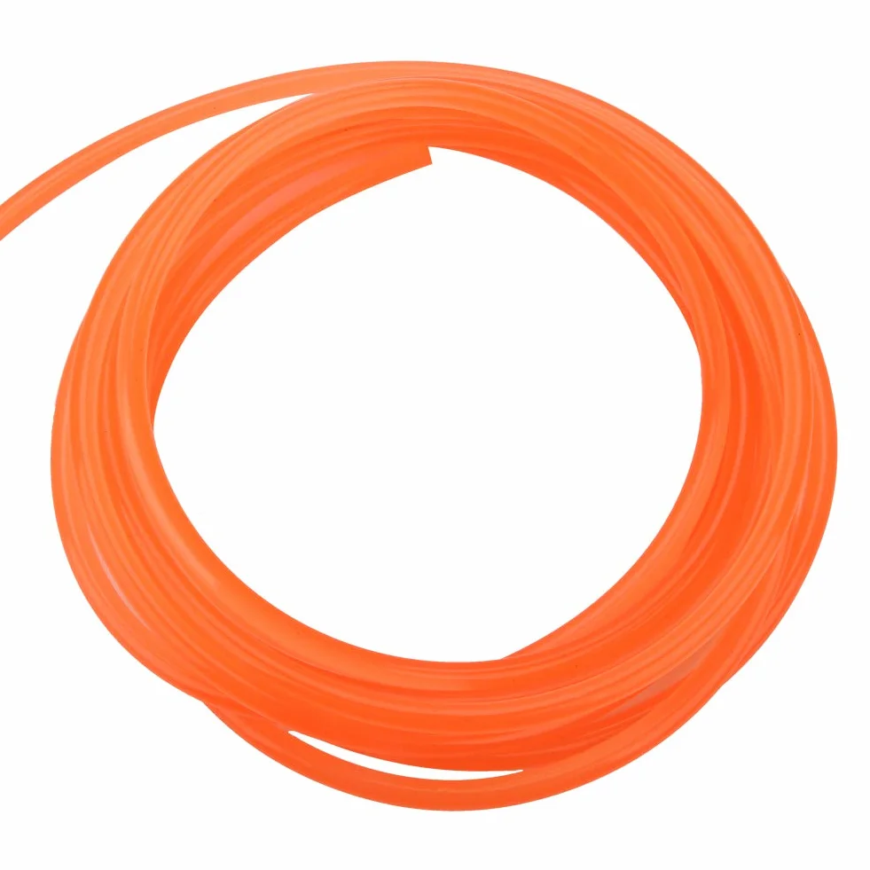 Correas redondas de uretano de alto rendimiento, correa de transmisión de PU Naranja 8mm x 5m
