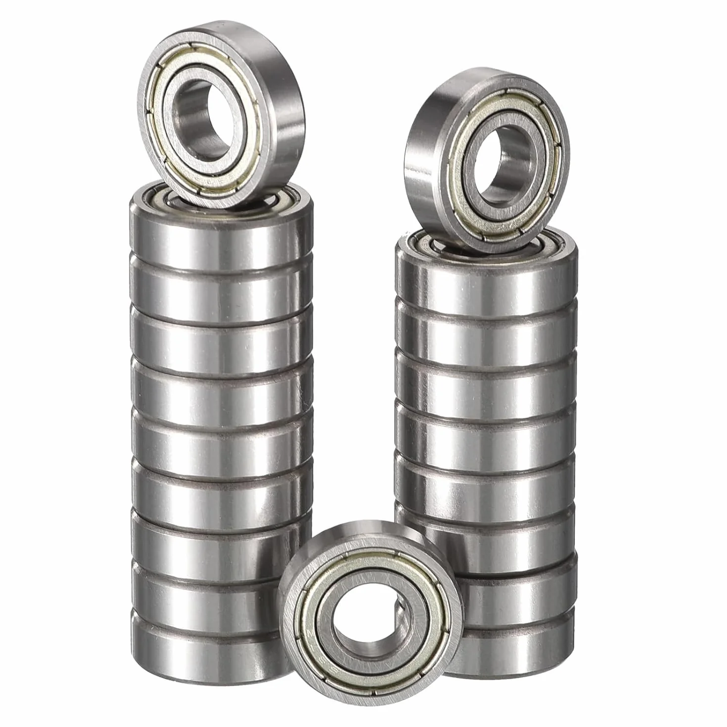 Rodamientos de Bolas Estancos 627-ZZ 7x22x7 mm Acero al Cromo Doble Sello de Caucho