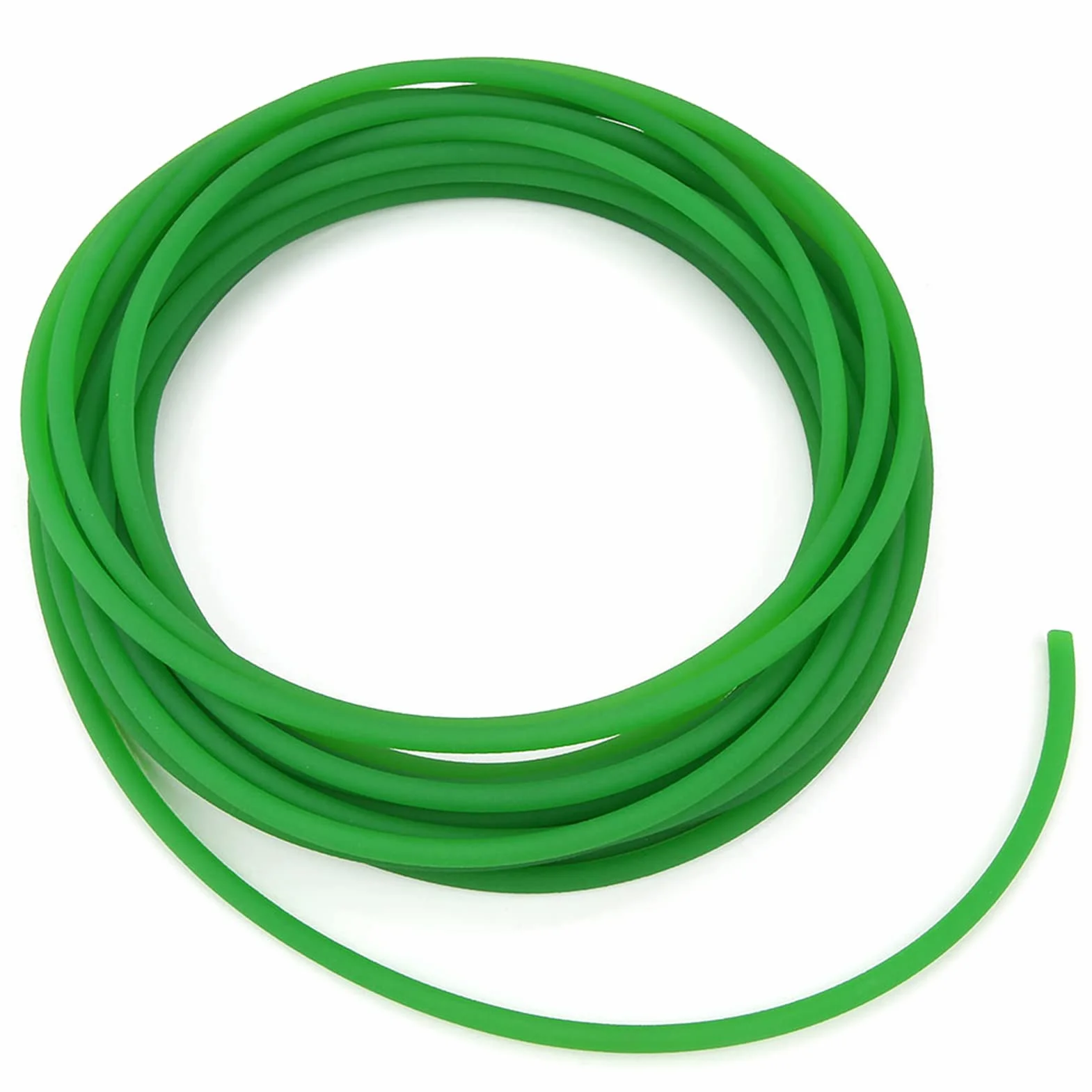 Correa de Poliuretano Redonda Rugosa Verde 6mm x 10m para Transmisión de Accionamiento