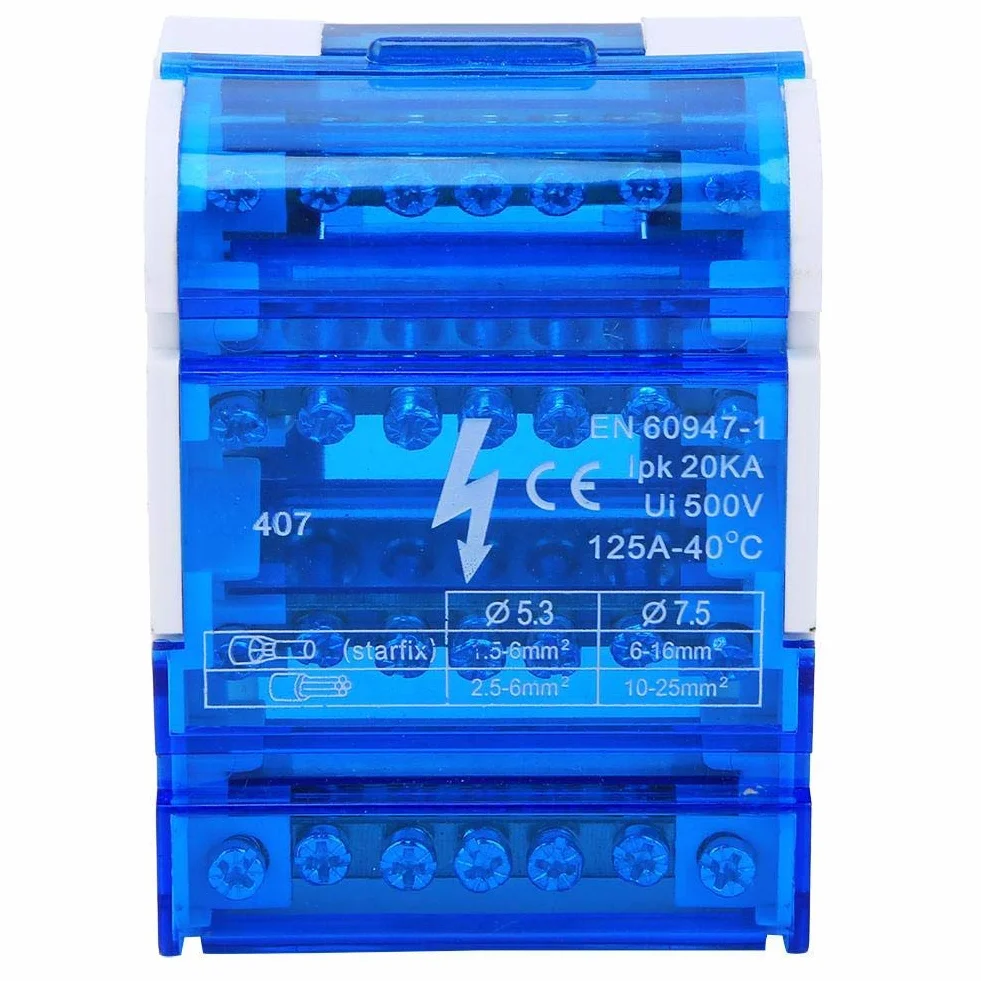Caja de Distribución de Cables 4 Niveles 407, 4 Entradas 24 Salidas, Tapa Transparente