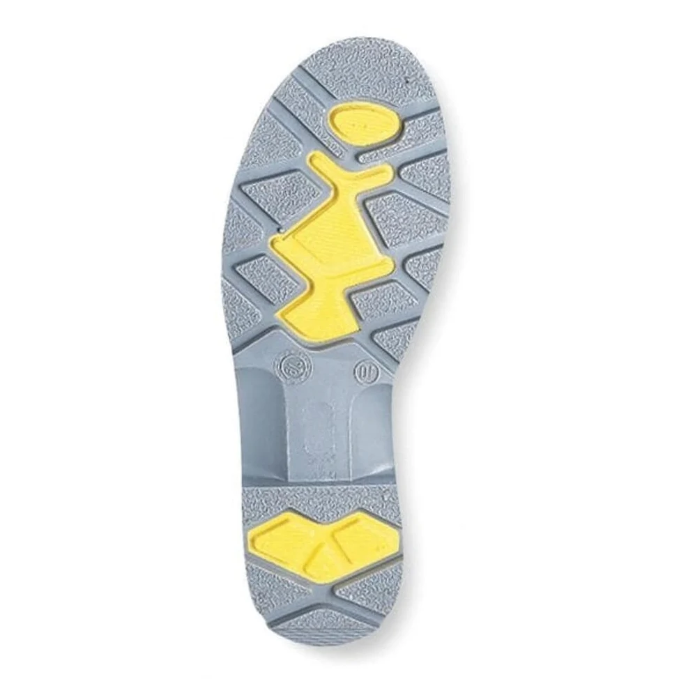 Honeywell Home Servus XTP 15" PVC resistente a los productos químicos botas de trabajo para hombre, negro, amarillo y gris