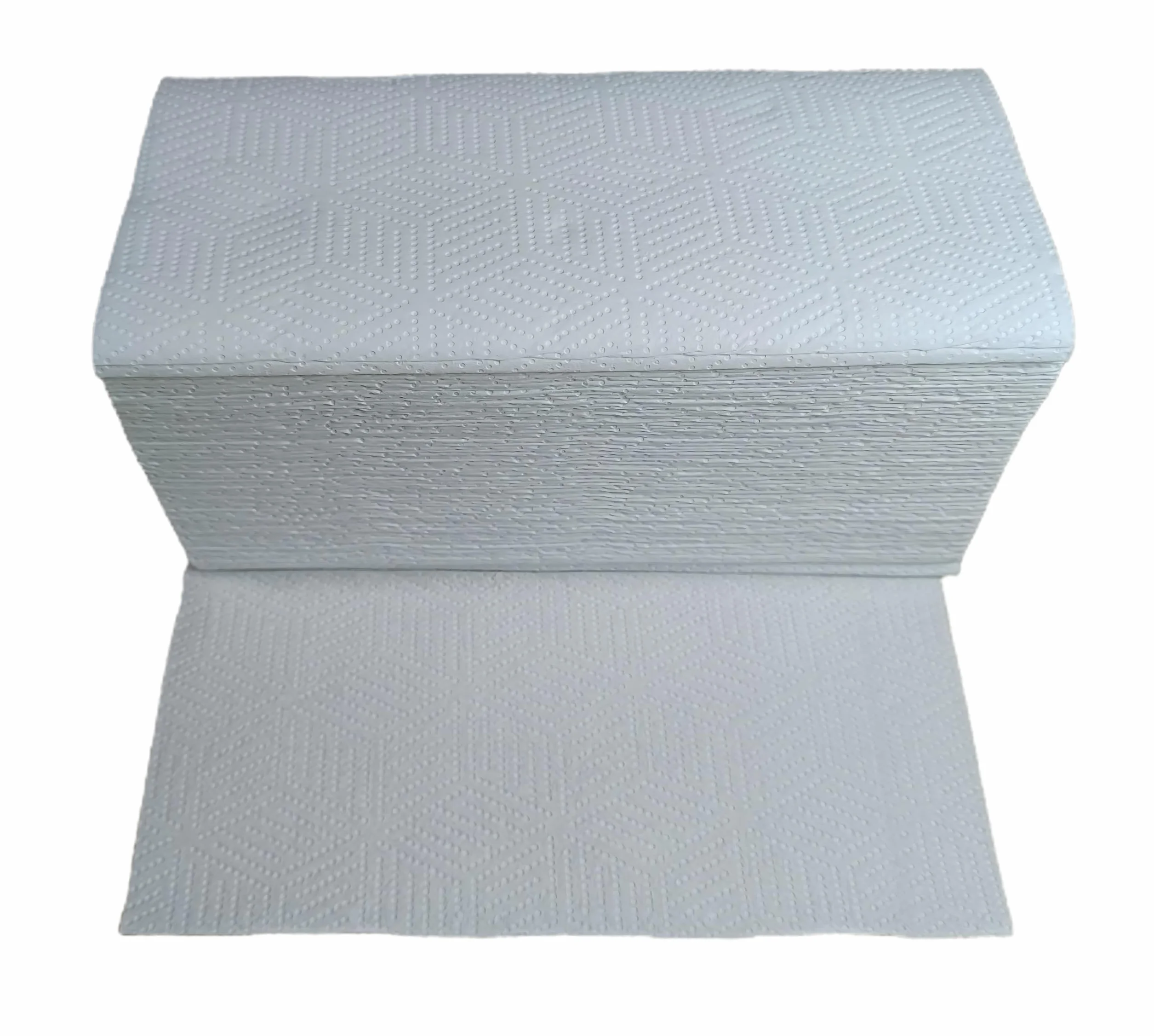 Toallas de papel secamanos Zig Zag 3000 unidades blanco gofradas