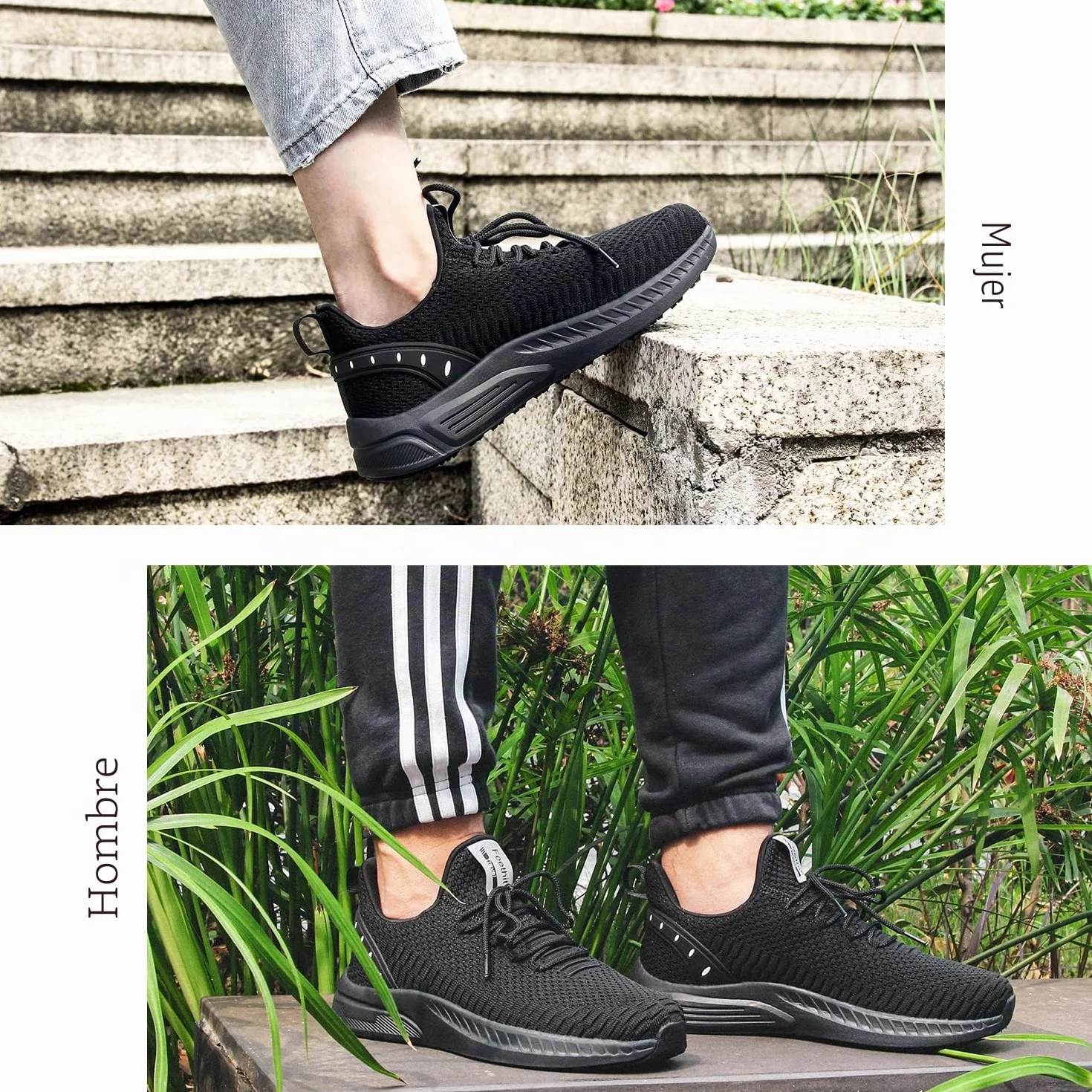 Feethit Zapatillas de Running para Hombre Transpirables Running Zapatos para Correr Gimnasio Deportives Transpirables Atlético Trekking
