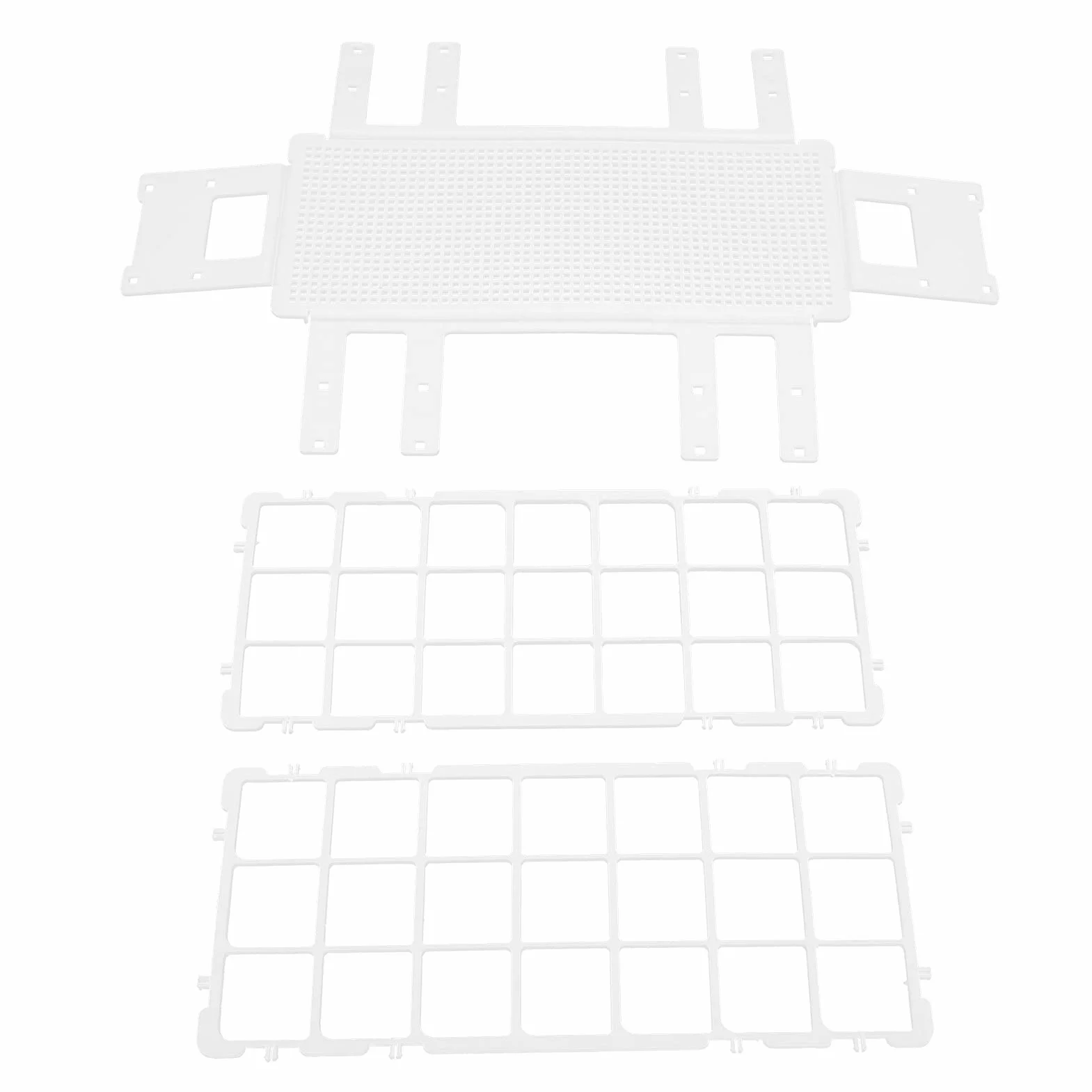 Soporte de Plástico para Tubos de Ensayo, Desmontable, 30mm x 21 Orificios