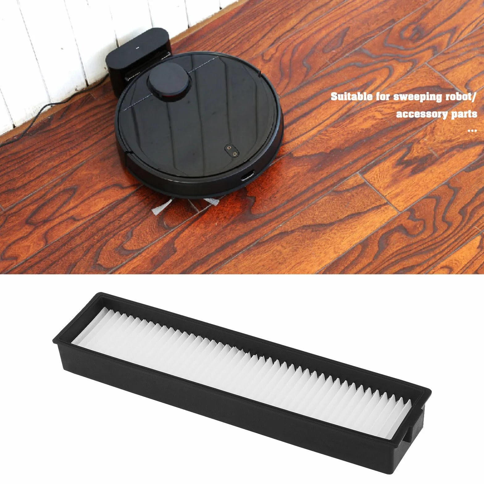 Filtro De Aspiradora Compatible Con LG Hom Bot VR6270LVM VR65710 VR6260LVM VR63455LV 183x21x43mm