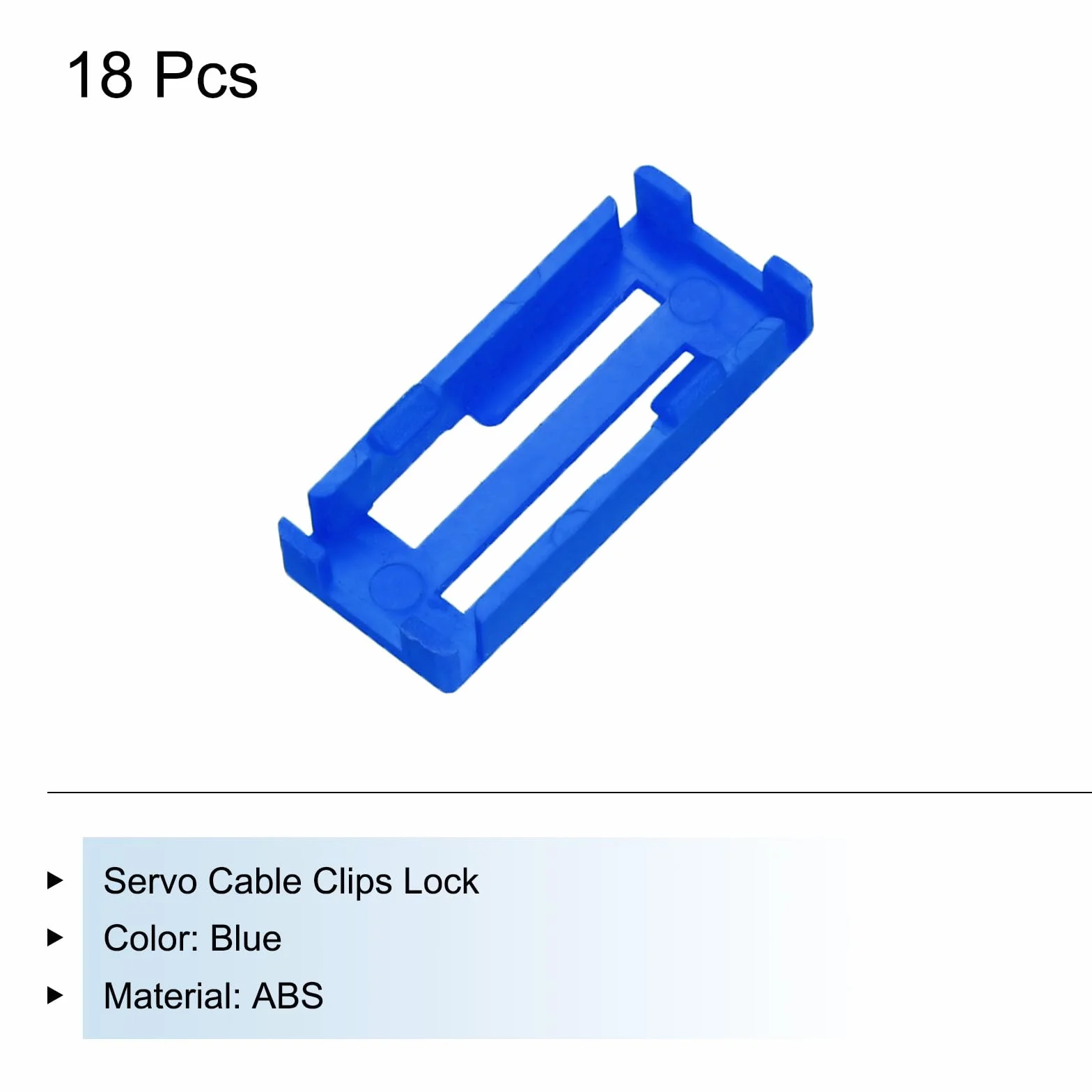 QUARKZMAN 18 Piezas Clips de Cable de Servo Bloqueo de Seguridad ABS para Avión RC Barco Modelo DIY