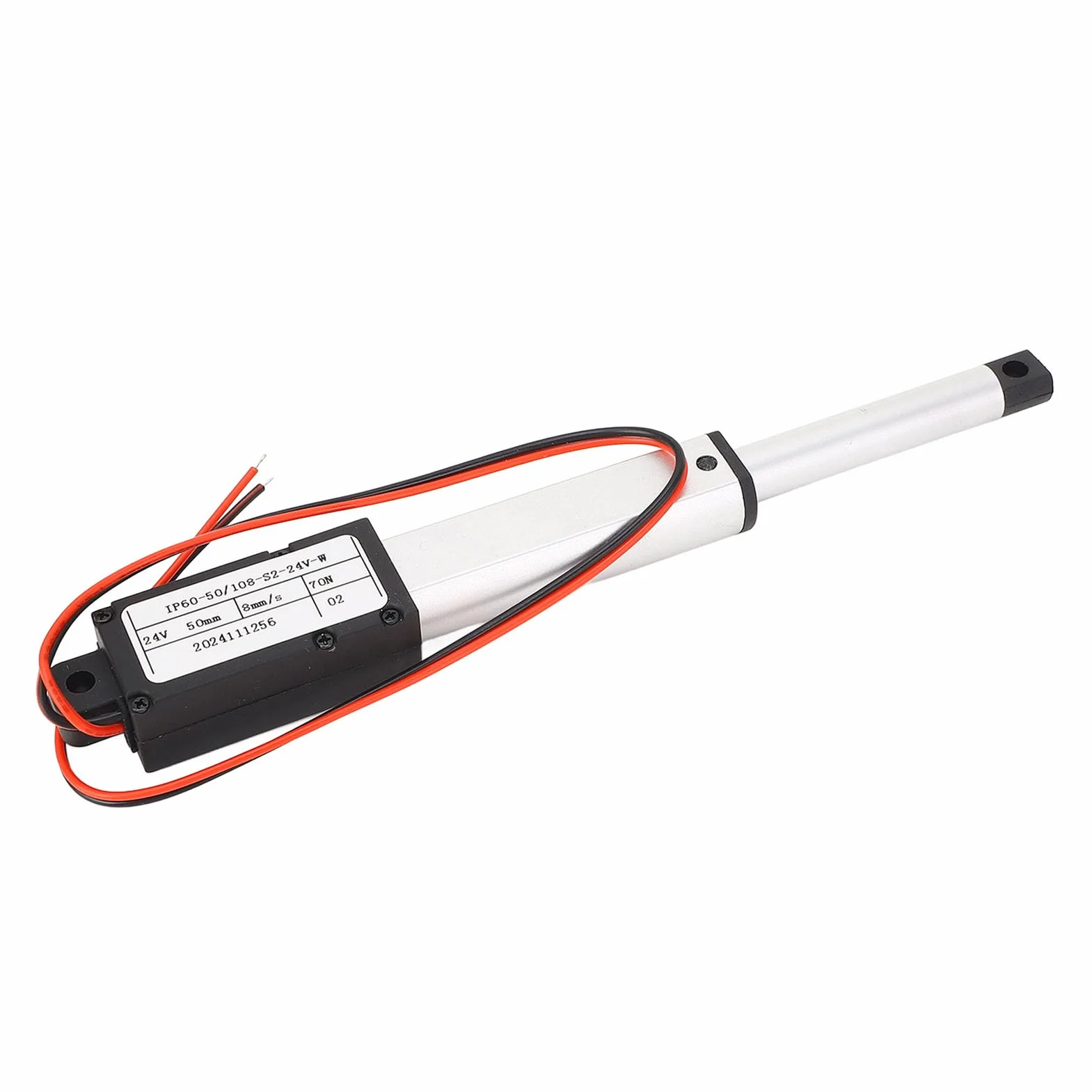 Mini Actuador Lineal Eléctrico 24 V CC 50 mm 70 N Empuje para Abridores de Ventanas