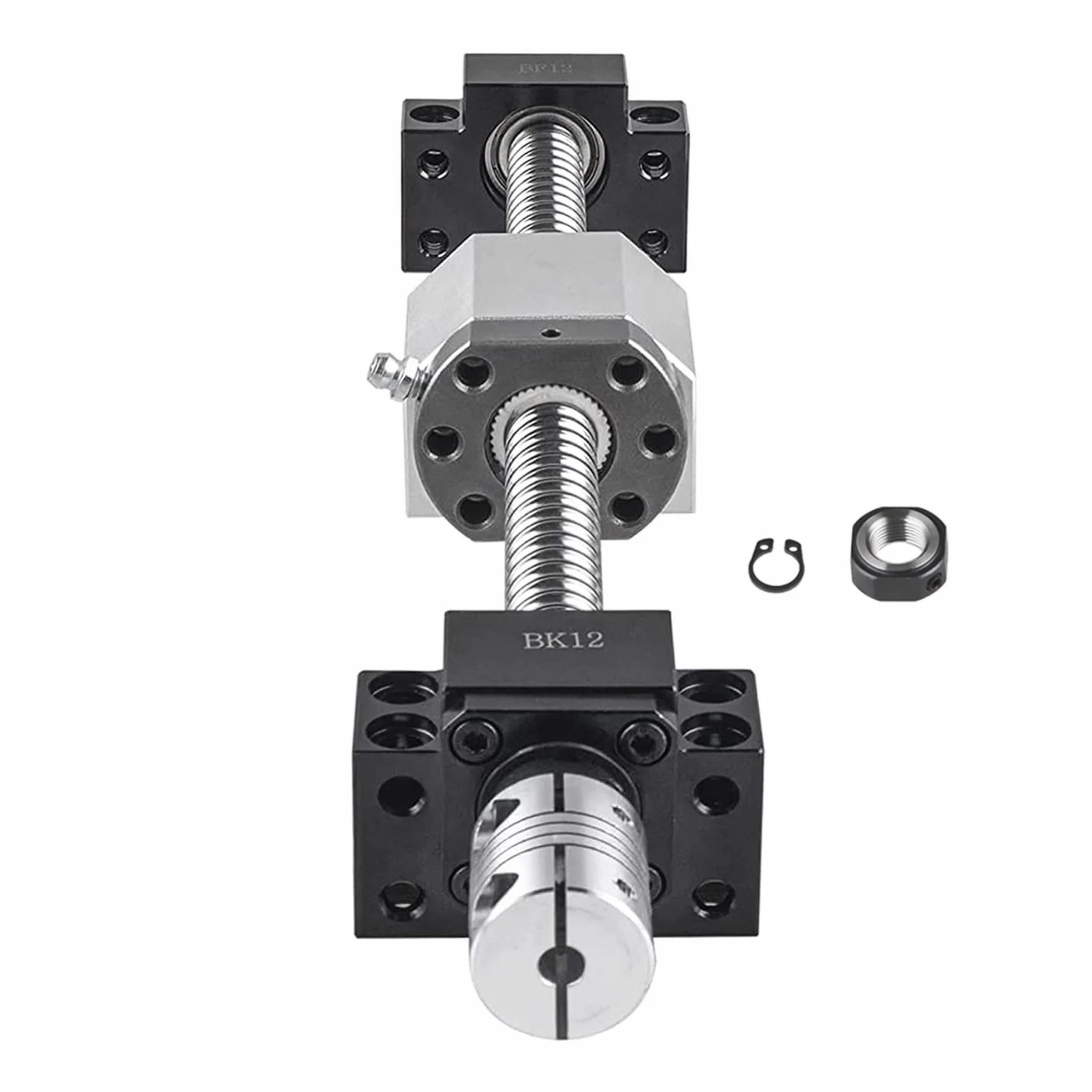 CNCMANS Husillo de bolas SFU1605 400 mm acero inoxidable BK12 BF12 acoplamiento roscado 6.35 x 10 mm DSG16H piezas CNC