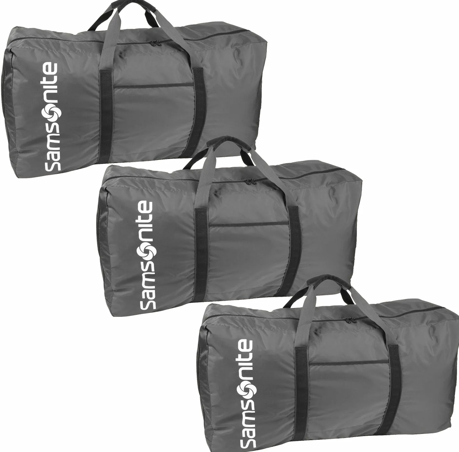 Samsonite Tote-A-Ton Bolsa de Lona de 32.5 Pulgadas, Color carbón, Paquete de 3