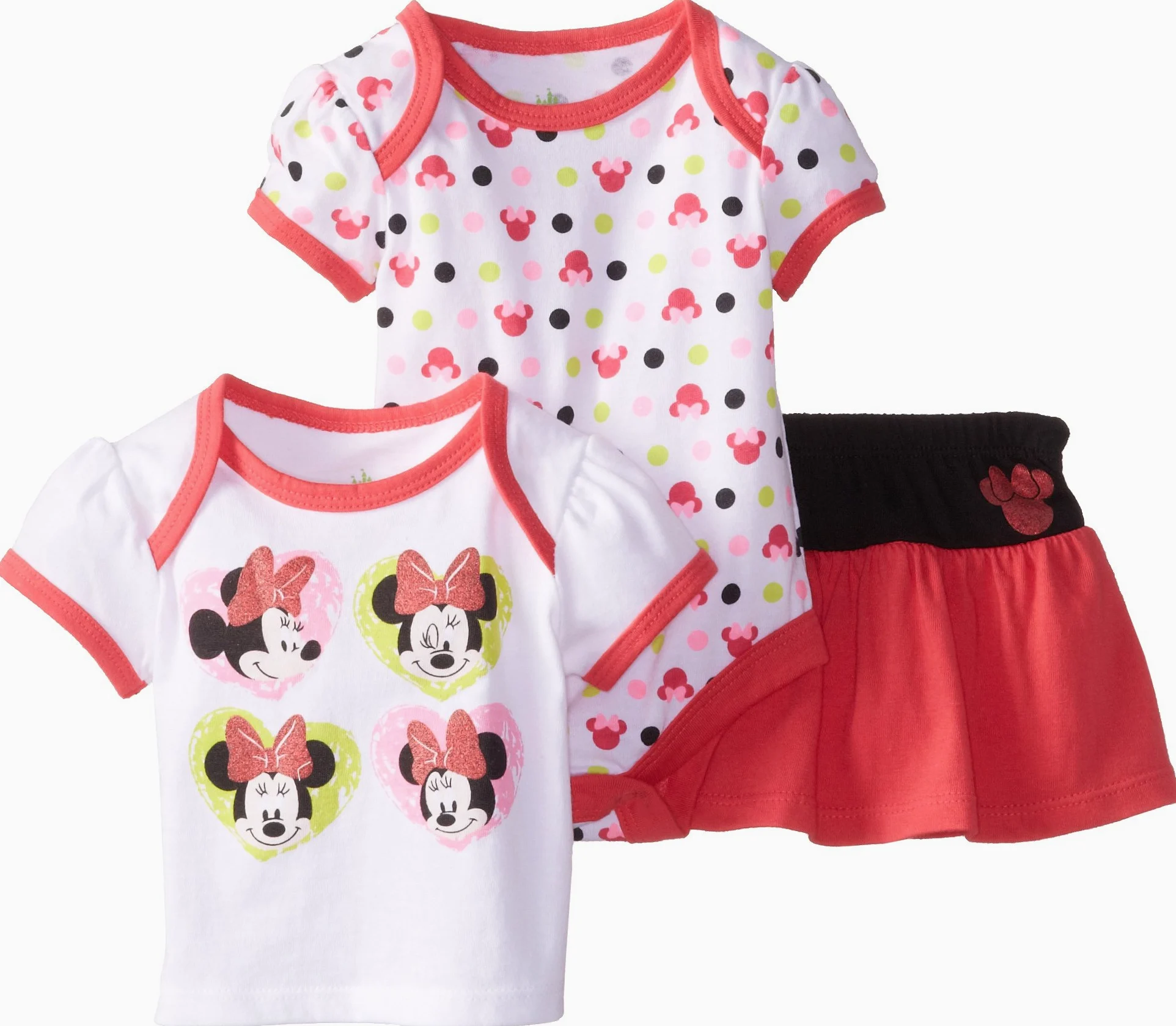 Disney Juego de 3 piezas de Minnie Mouse para bebé niña
