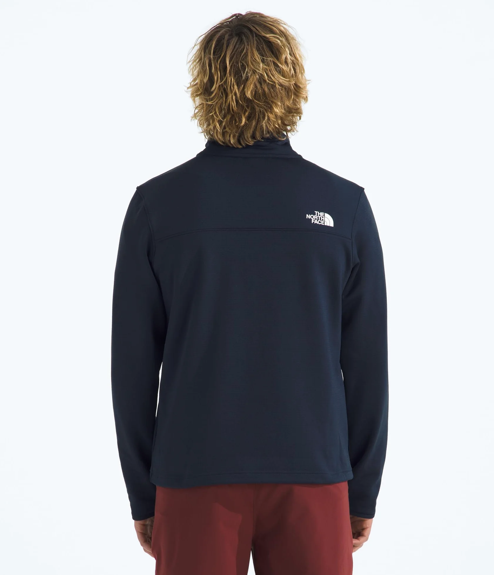 The North Face - Chaqueta de Forro Polar Cedar Trail Grid 1/4 Zip para Hombre - Ligera y Transpirable con Elasticidad - Materiales Reciclados