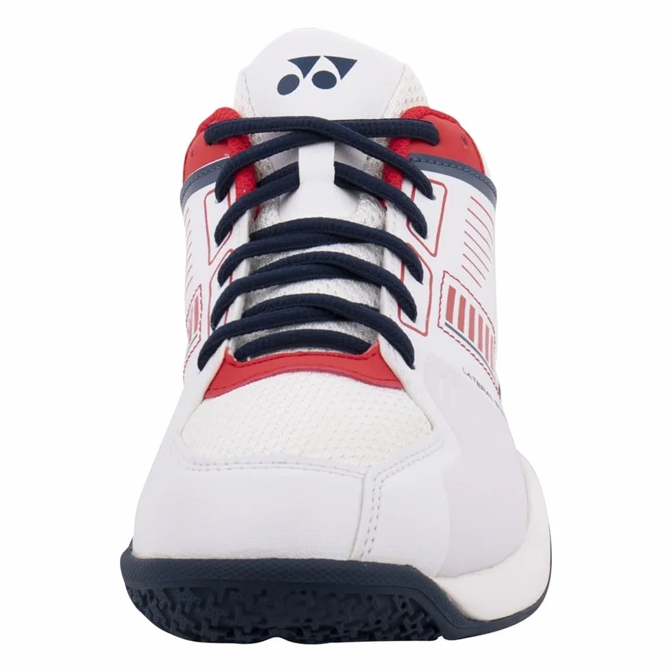 YONEX Power Cushion Strider Flow SHBSF1W - Zapatos anchos Badminto - Blanco/Rojo