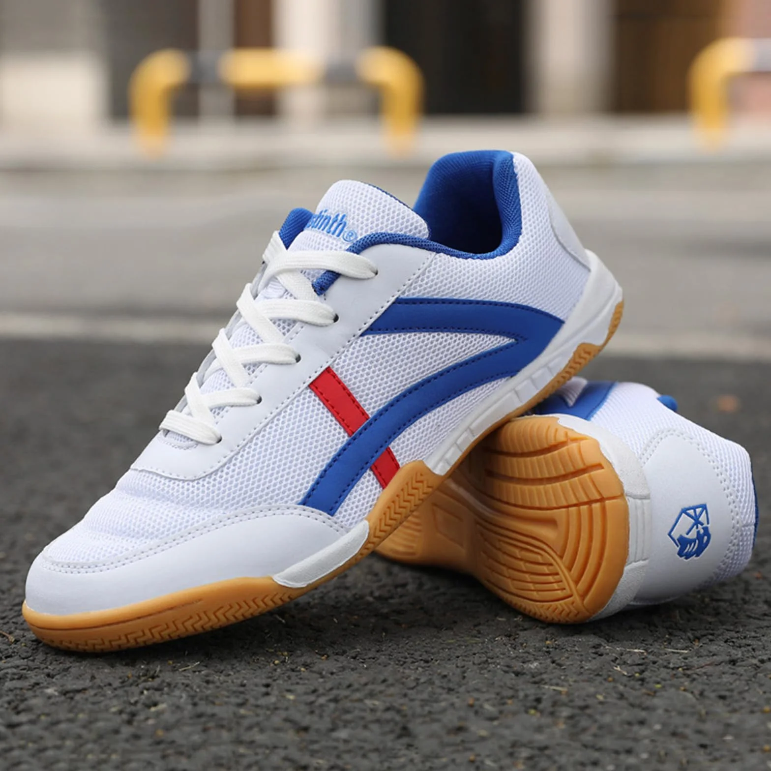 Zapatillas de Tenis de Mesa Transpirables para Hombre y Mujer Suela Suave