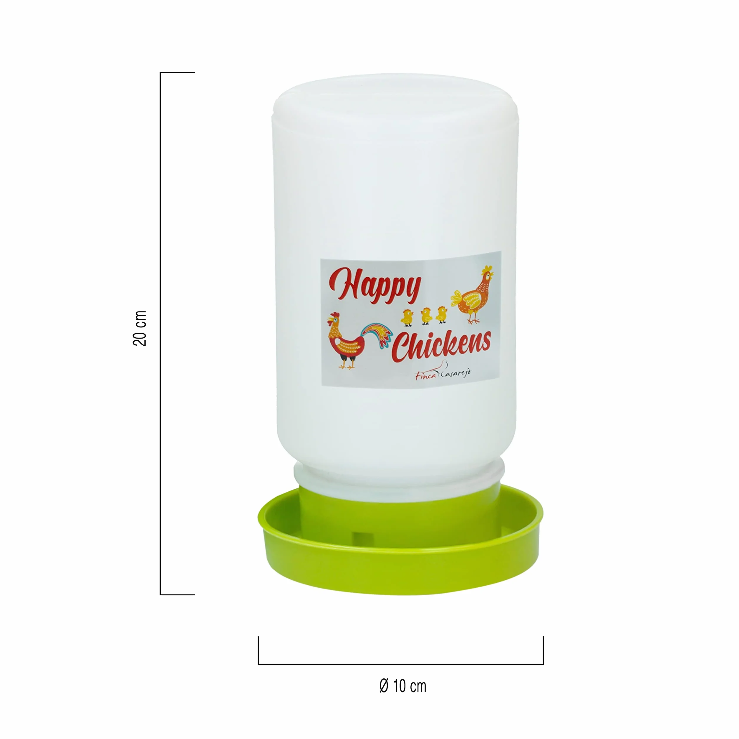 FINCA CASAREJO Bebedero y Comedero para Pollitos y Codornices Pack 1Kg 1L