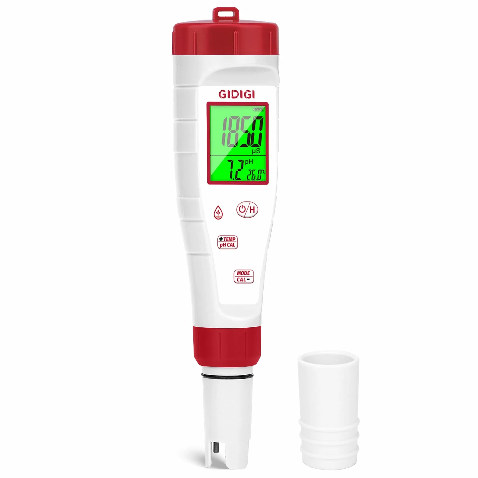 Medidor TDS pH EC 4 en 1 ph-metro para agua potable hidroponía acuario