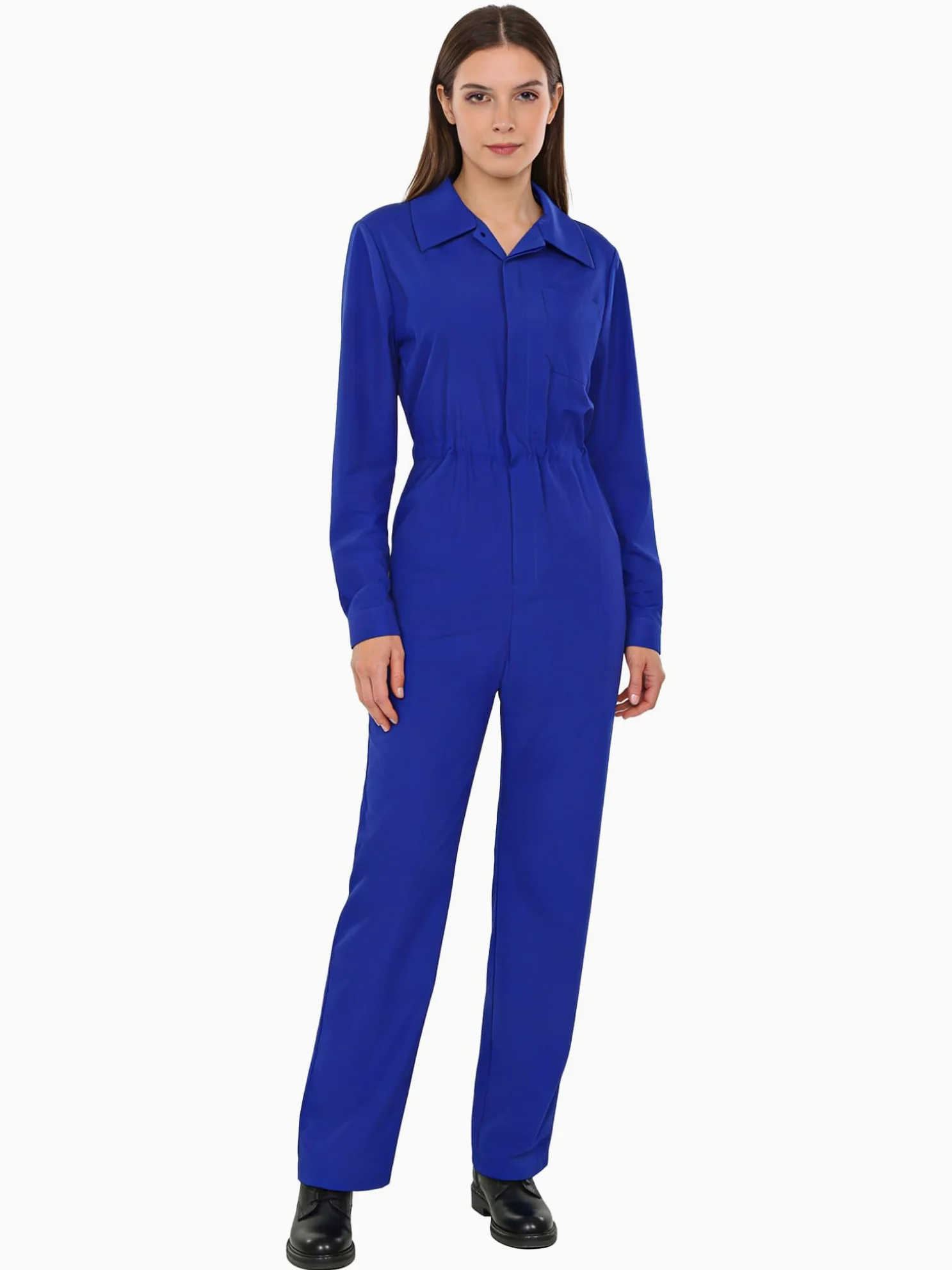 Kaerm Mono de trabajo para mujer, artesanía, manga larga, ropa de trabajo de una pieza, artesano, rallycombi, mono de taller, mecánico, combi de trabajo, traje de protección