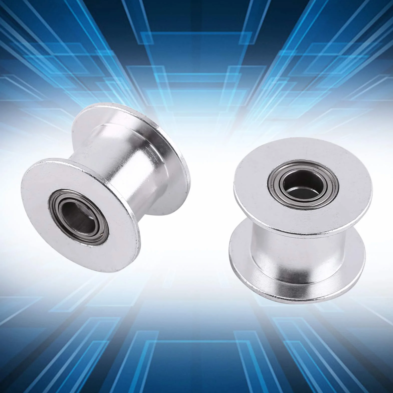Correa de Distribución GT2 20 Dientes Polea Loca 10mm Ancho 5mm Diámetro para Impresora 3D