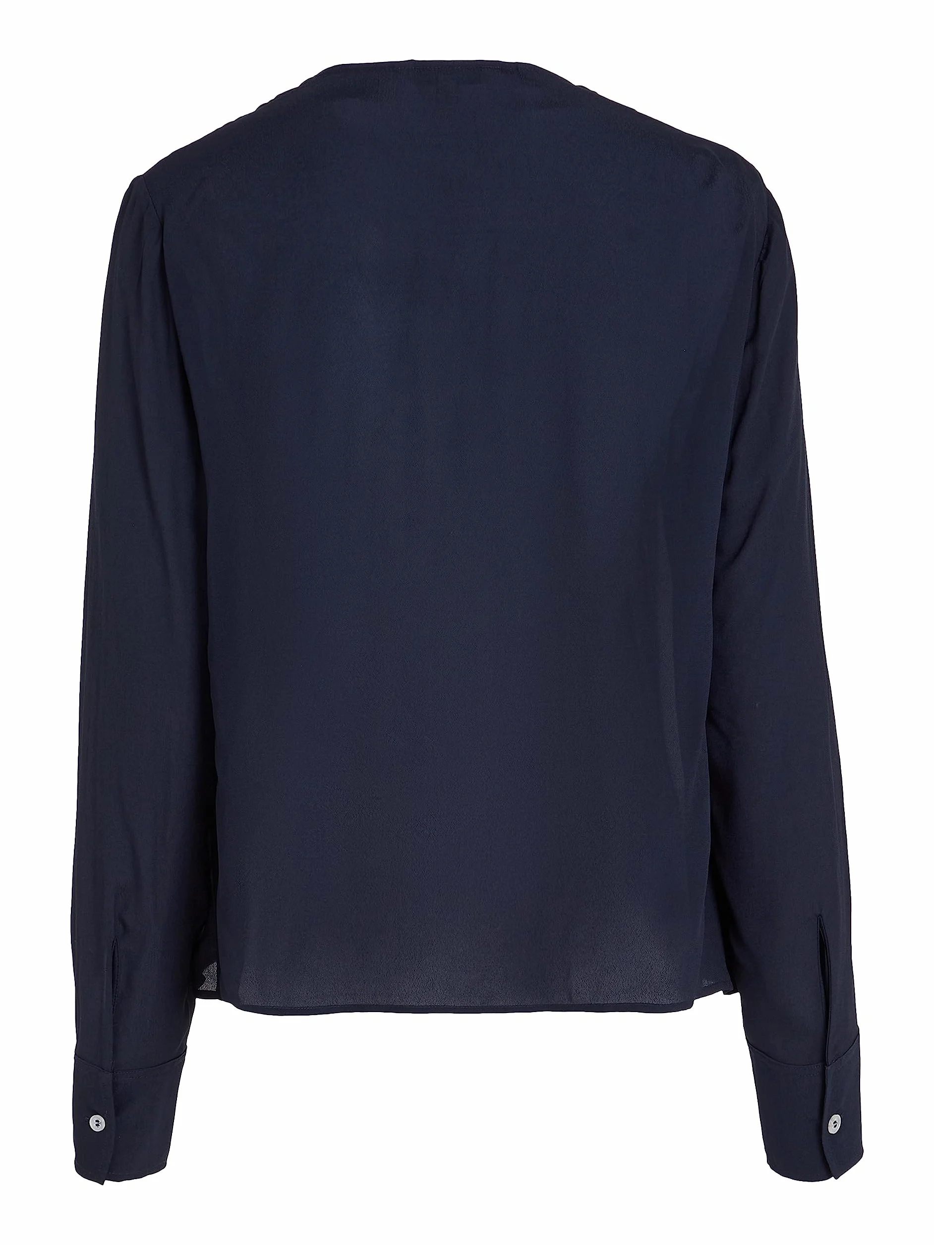 Tommy Hilfiger Viscose Crepe V-Neck Blouse LS Ww0ww39665 Blusas Mujer