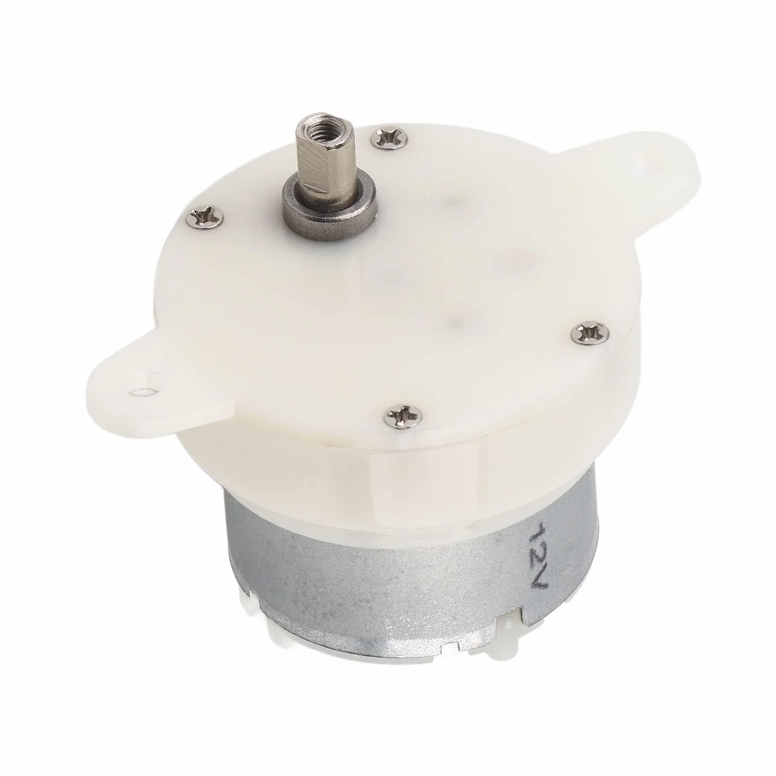 Motor eléctrico 12V CC 10 RPM engranaje pequeño silencioso terminal para soportes
