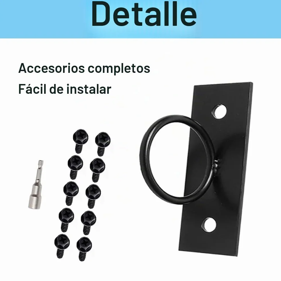SEIWEI Kit de soporte de valla de cuerda de acero inoxidable con tornillos y casquillo (5 piezas)