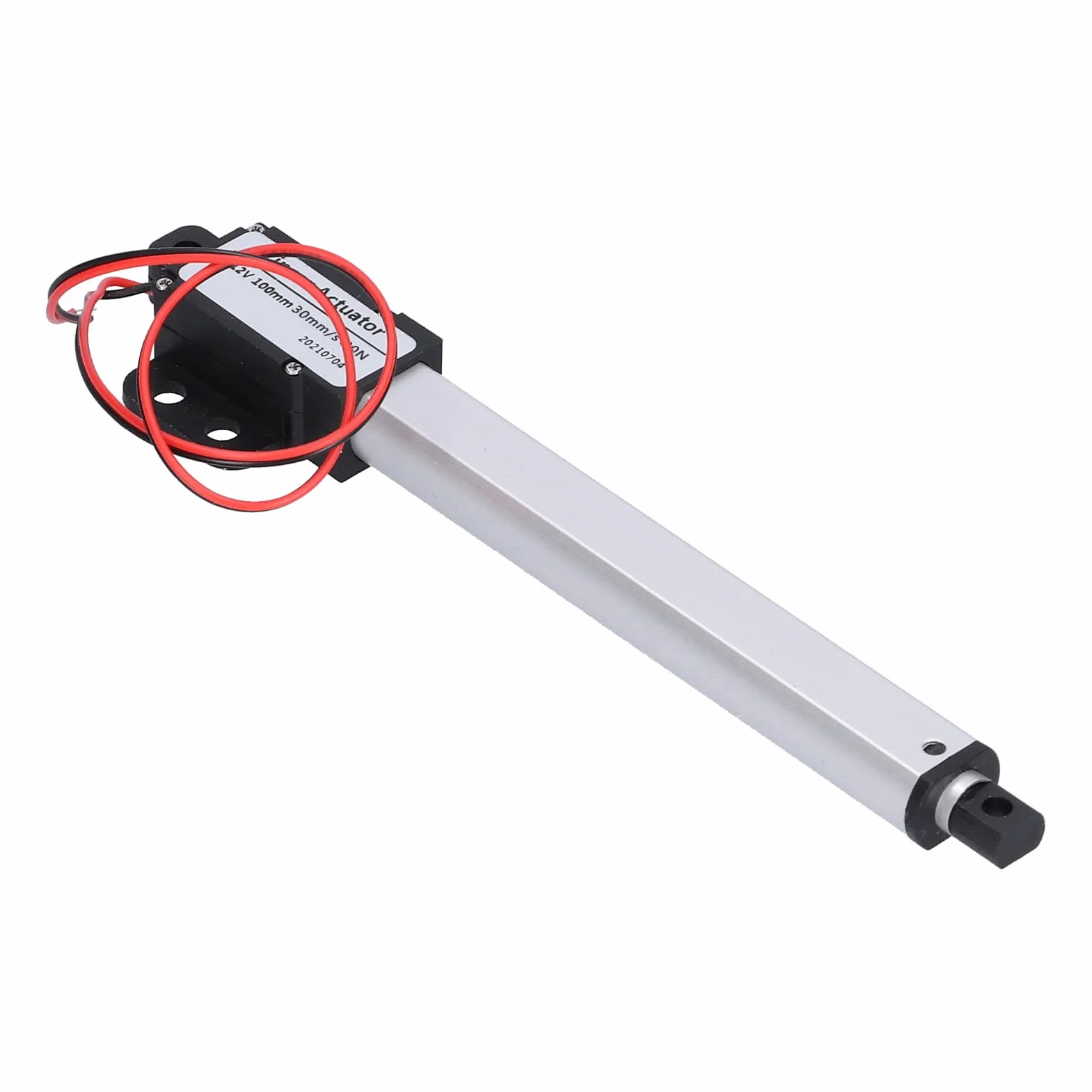 Actuador Lineal Eléctrico 12V 100mm 30mm/s 20N Bajo Ruido Interruptor Límite Interno