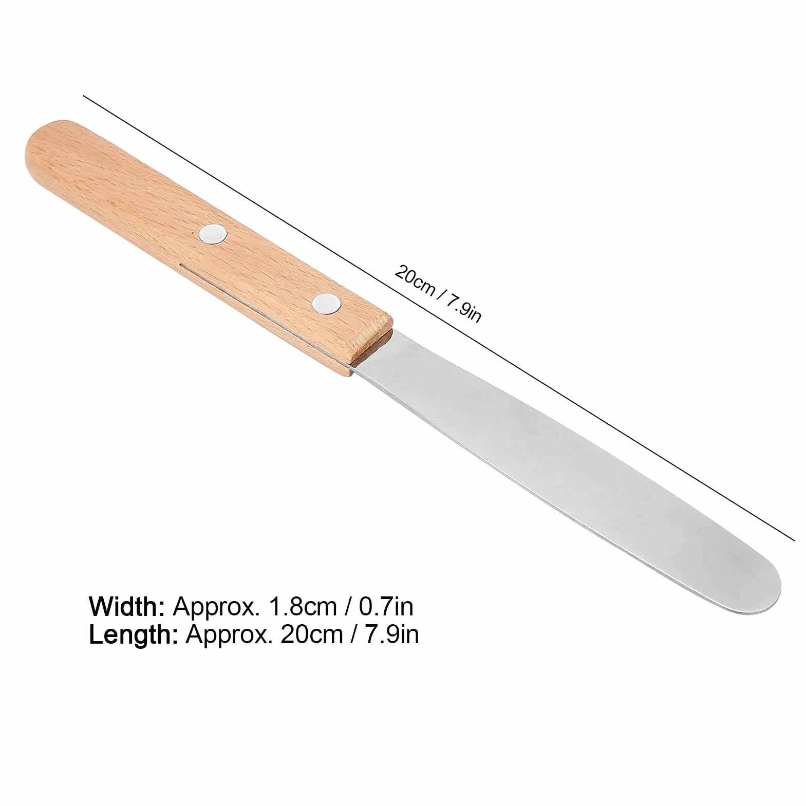 Espátula de yeso dental acero inoxidable 20 cm para dentista