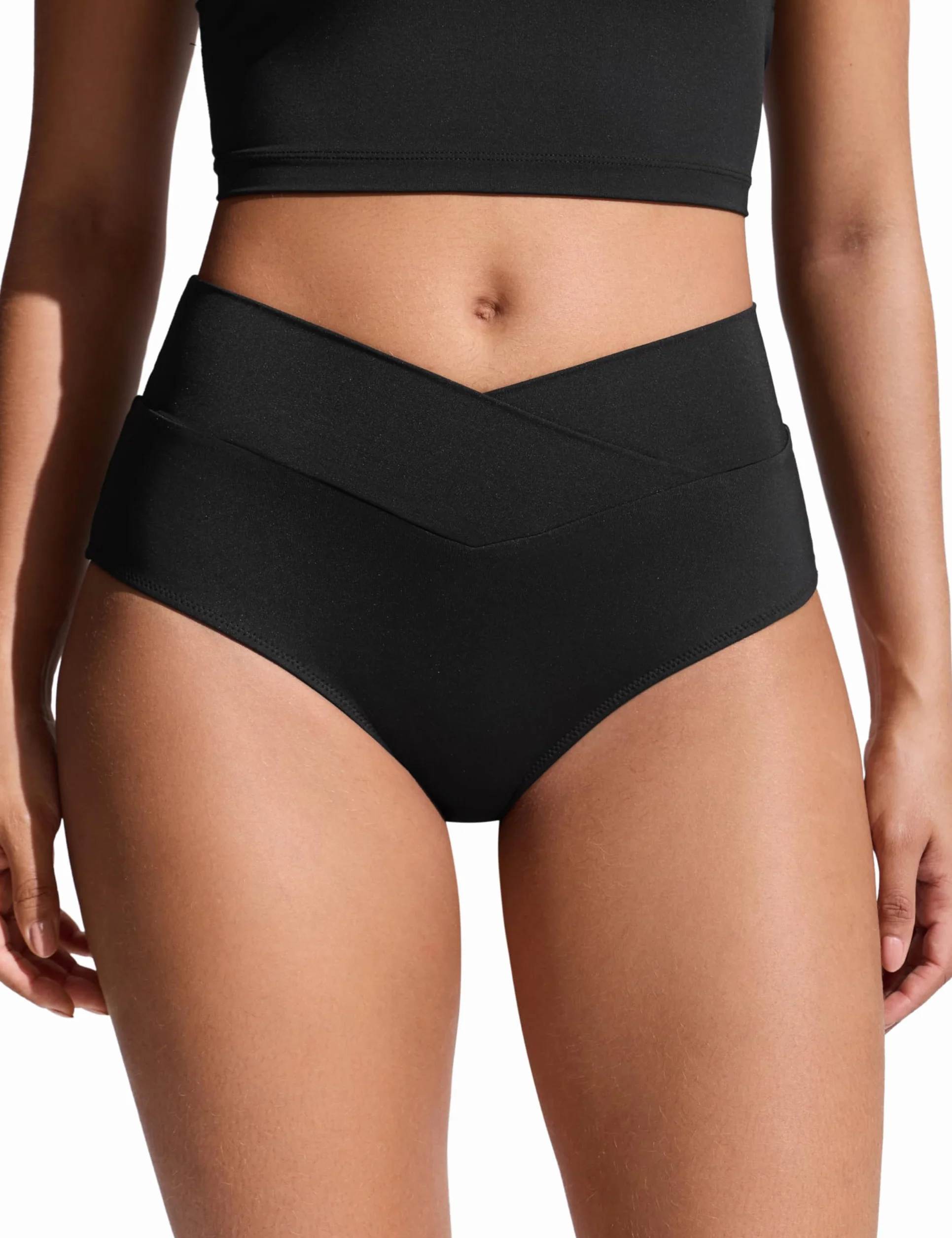 Braga de Bikini para Mujer Corte en V Cintura Alta Frente Cruzado CRZ YOGA
