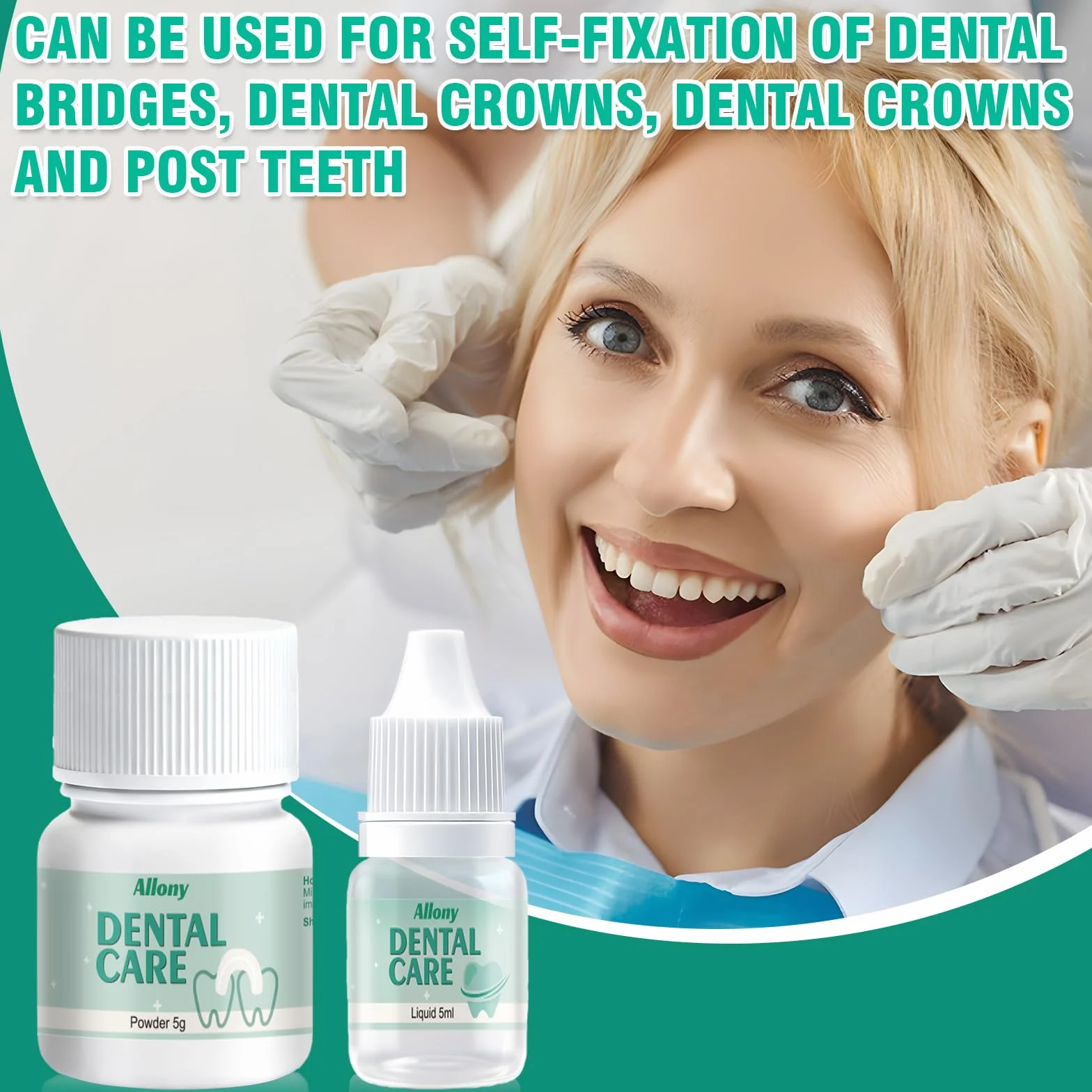 Cemento Dental Composite Kit de Fijación para Corona y Puente