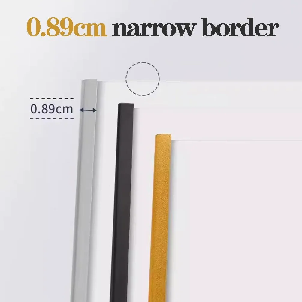 Soporte de Pedestal para Carteles con Base de Acero sólido Resistente, Soporte de Suelo Ajustable para Carteles Verticales y horizontales(Oro A4)