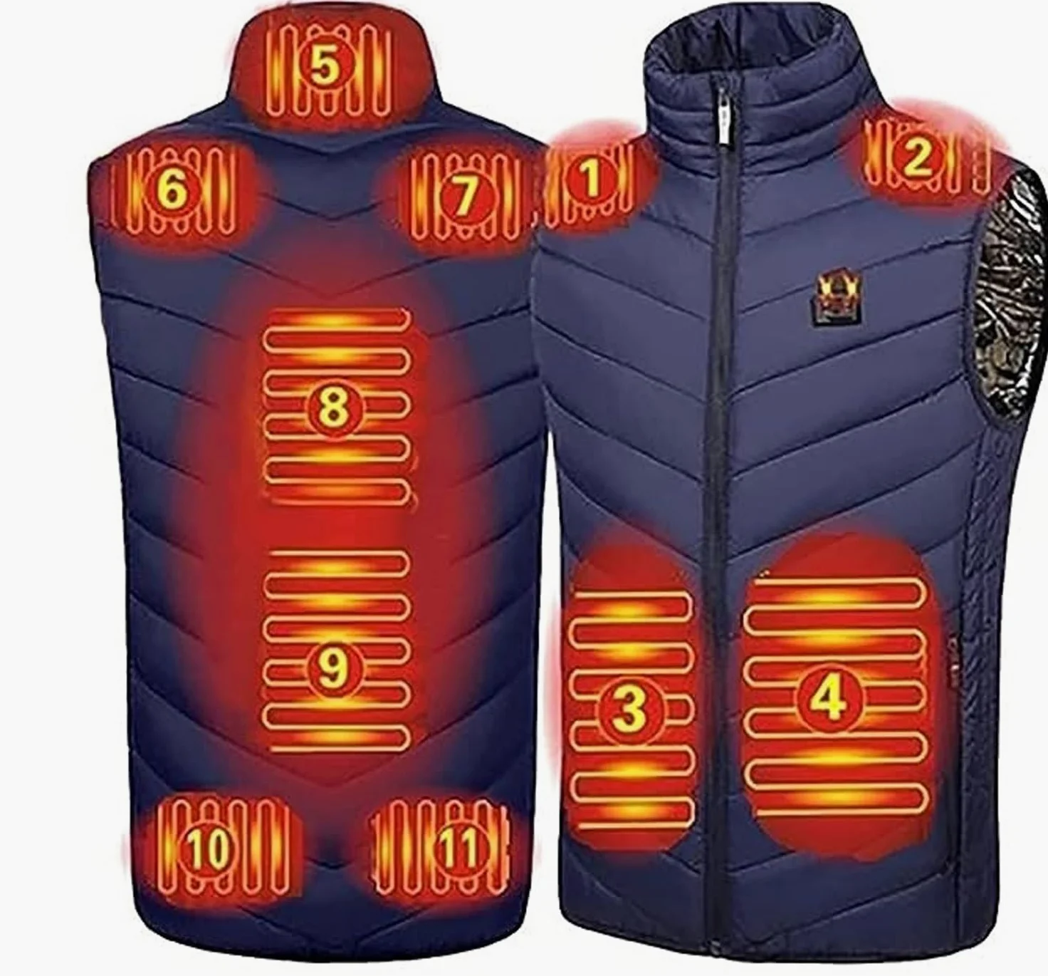 Chaleco Calefactable Hombres Mujeres - Chaqueta Calefactable USB, Banco De Energía De Chaleco Calefactable For Exteriores