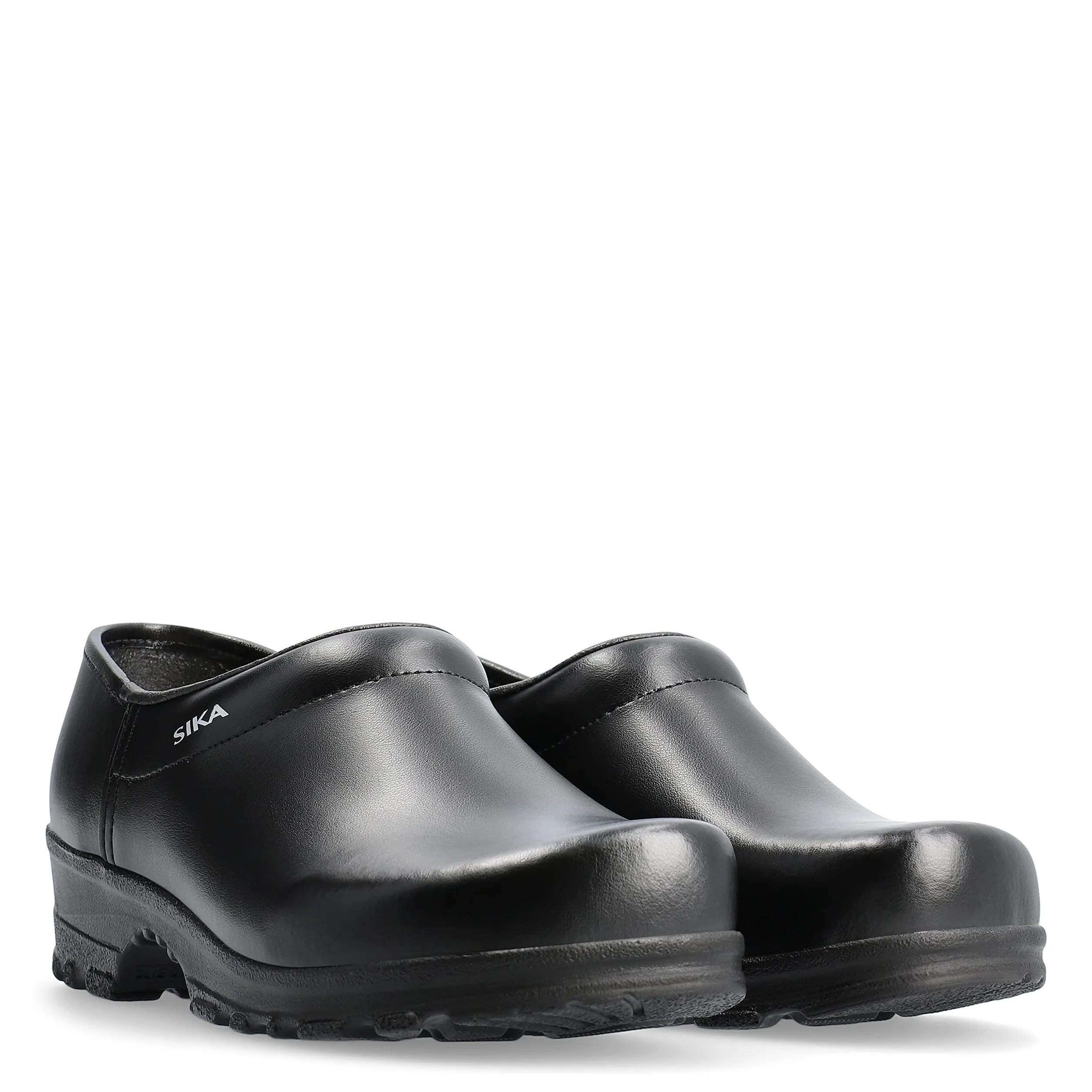SIKA - Zuecos de cuero para mujer negro negro, color negro, talla 45