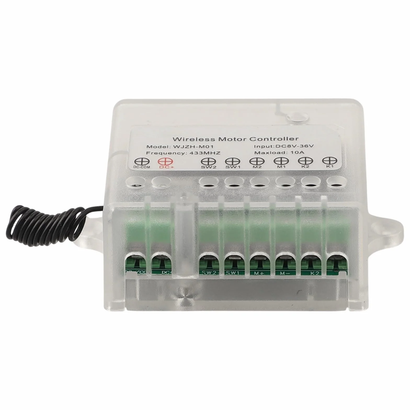 Mando a distancia para interruptor de control de actuadores lineales, compatible con motores de 8-36 V CC, 10 A, RF inalámbrico