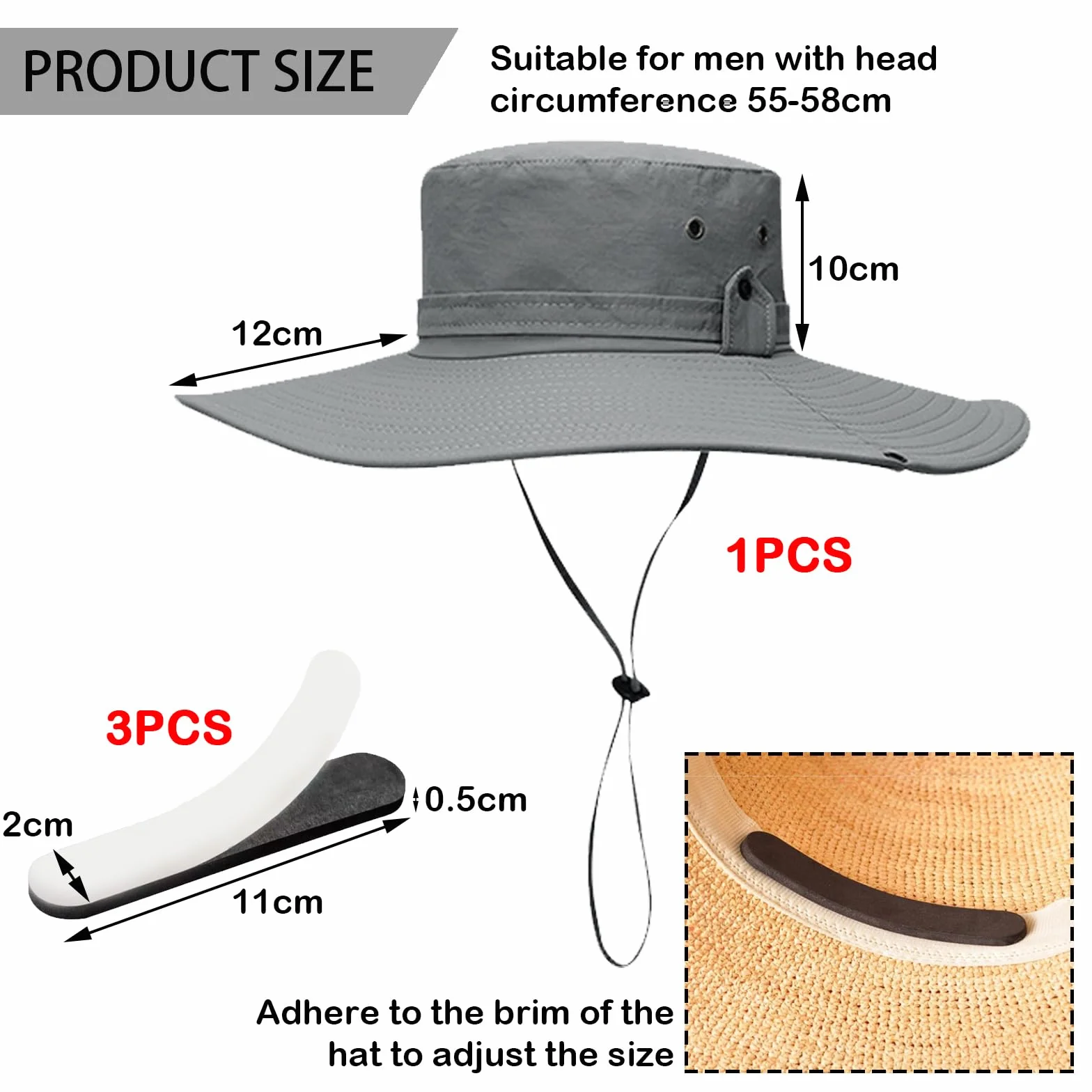 TYXHXT Sombreros Cubo, Bucket Hat, Pescador Gorro, Impermeable Plegable Sombrero, Pescador Gorro para Hombres y Mujeres, Sombreros Sol de Plegables para Verano con Protección, al Aire Libre