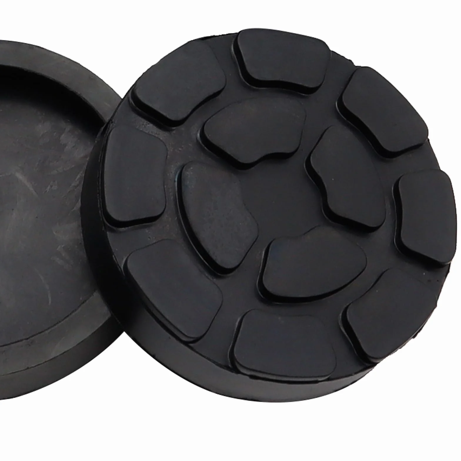 Soporte de plataforma elevadora universal de goma, 4 piezas, protege el vehículo