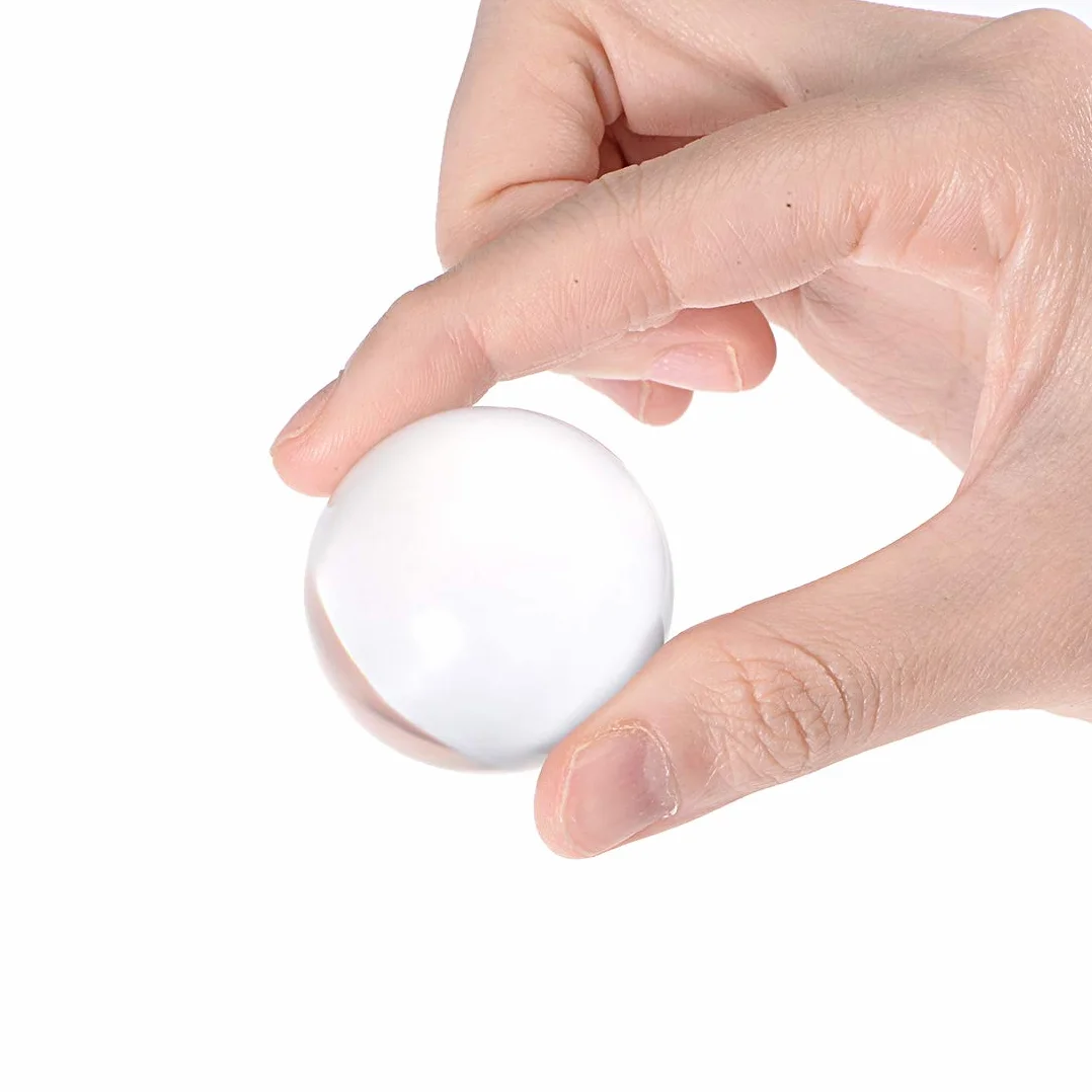 Sourcingmap 40mm Bolas Acrílicas Transparentes Decoración Hogar 2 Unidades
