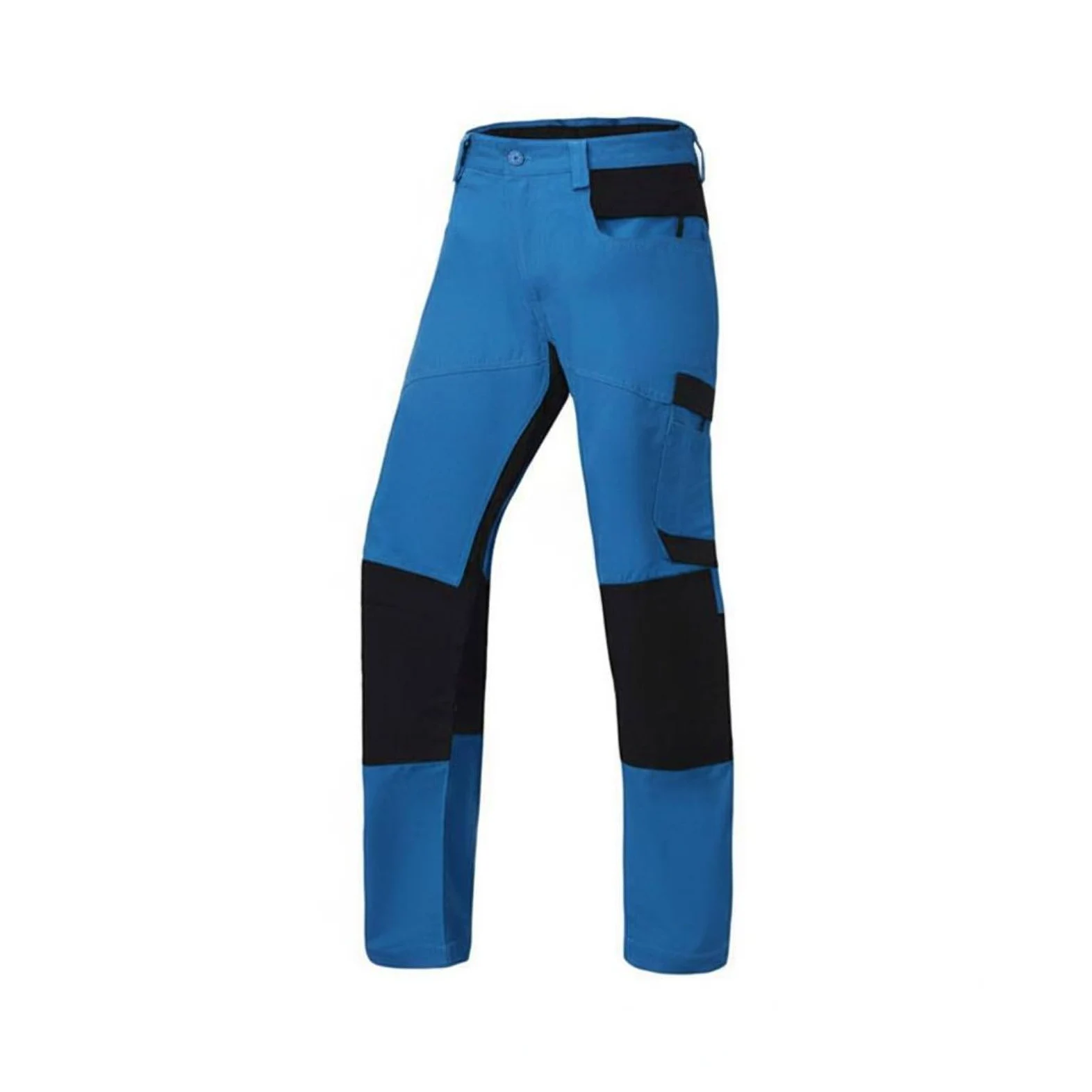 Pantalones de Trabajo Anticorte Multibolsillo Pantalón Anticorte Resistente a Herramientas de Corte Pantalones Protección contra Cortes, Light Blue 38