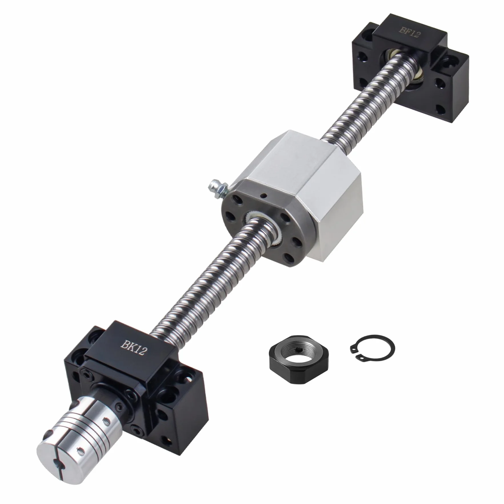 Husillo de bolas SFU1605 300 mm acero inoxidable guía lineal BK12/BF12 tuerca DSG16H para máquina de grabado