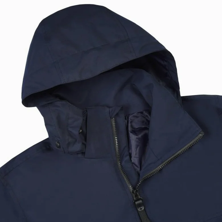 Icepeak AALEN - Chubasquero para hombre, 100% poliéster, capucha extraíble, impermeable, senderismo y exterior