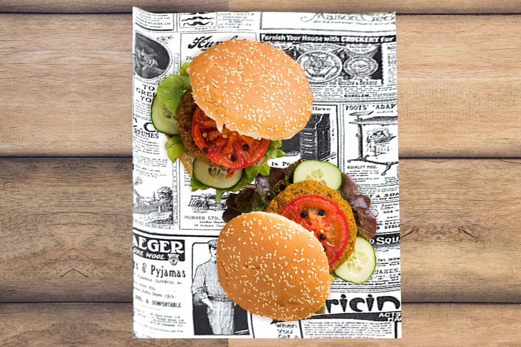 Papel antigrasa para Envolver Alimentos 100 Unidades 32 x 20 cm