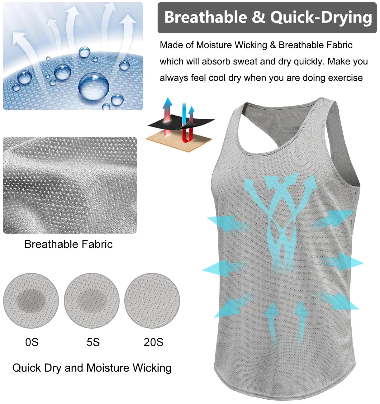 Boyzn Camisetas Sin Mangas Para Hombre - Verano, Transpirables, Musculares - Axilas, Gimnasio, Entrenamiento, Deporte - Tirantes