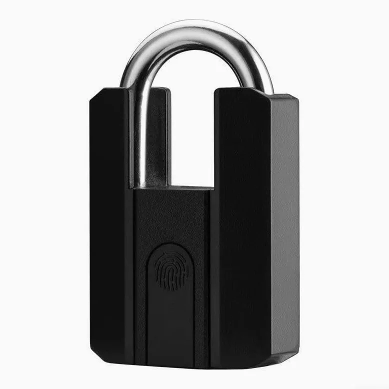 Candado inteligente de huellas dactilares, Cerradura electrónica impermeable IP67, Seguridad de cifrado AES para cajón de gabinete de equipaje, Cuerpo de aleación de zinc, Recargable tipo C