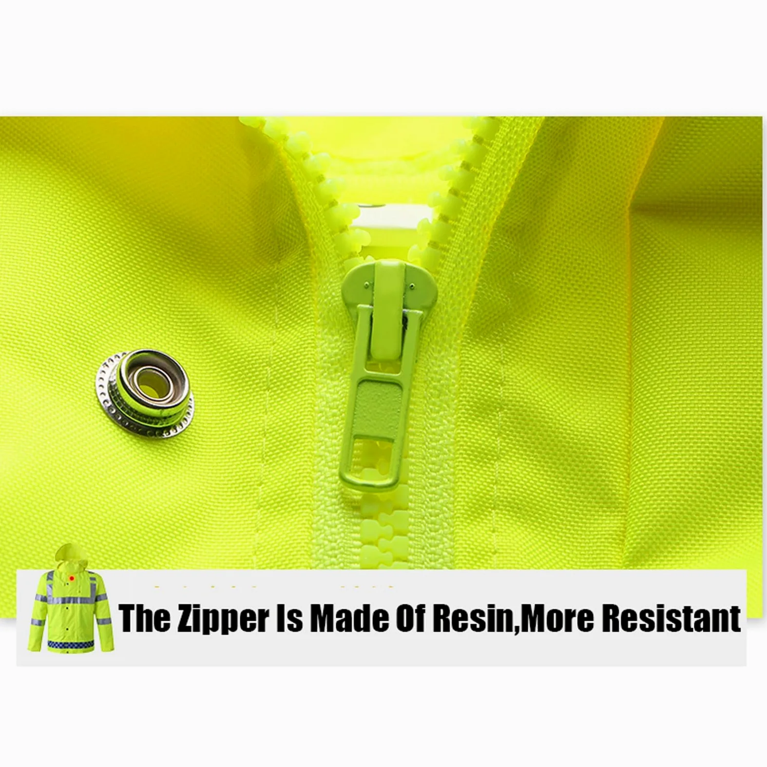 Chaqueta reflectante de alta visibilidad for hombre, chaqueta advertencia tráfico for trabajo al aire libre, abrigo seguridad impermeable