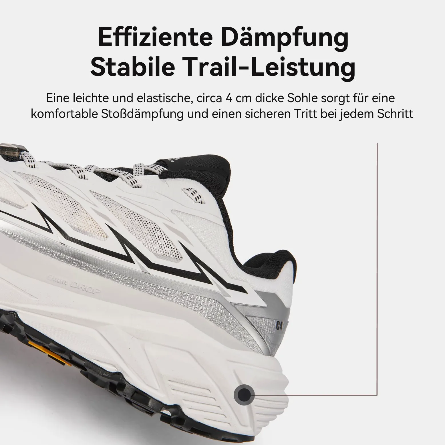 KAILAS Zapatillas de senderismo para hombre C4 Sendero ligeras antideslizantes transpirables para correr