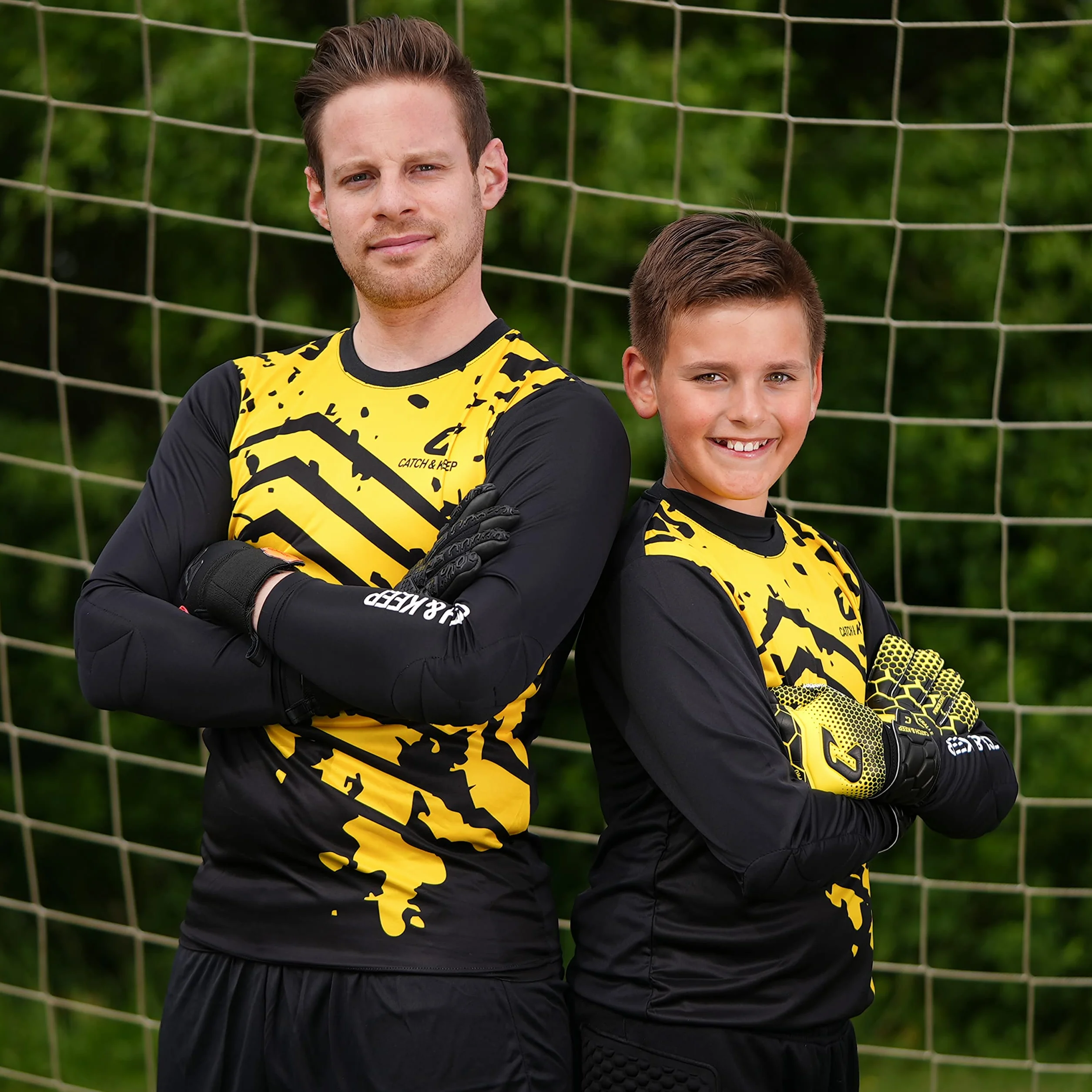 Camiseta de Portero CATCH & KEEP con Protecciones en Codos Transpirable