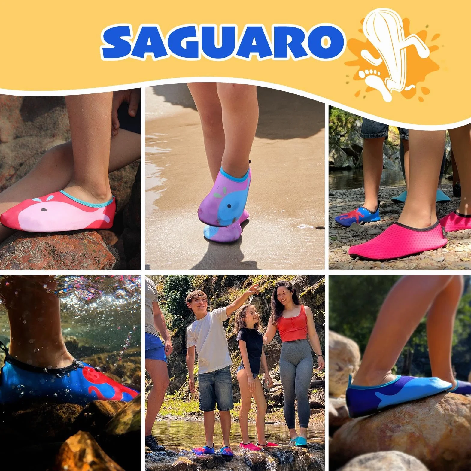 Zapatos de Agua Niños Secado Rápido Transpirable Snorkel Bucear Swim Piscina Playa