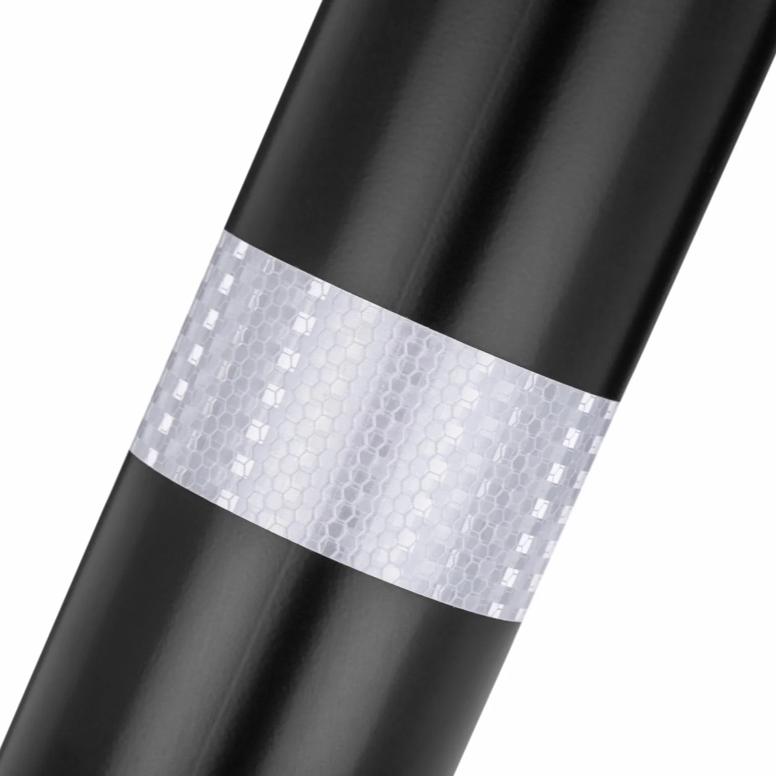 PrimeMatik Pilona bolardo de Acero 76x600mm Negro Base clavada removible