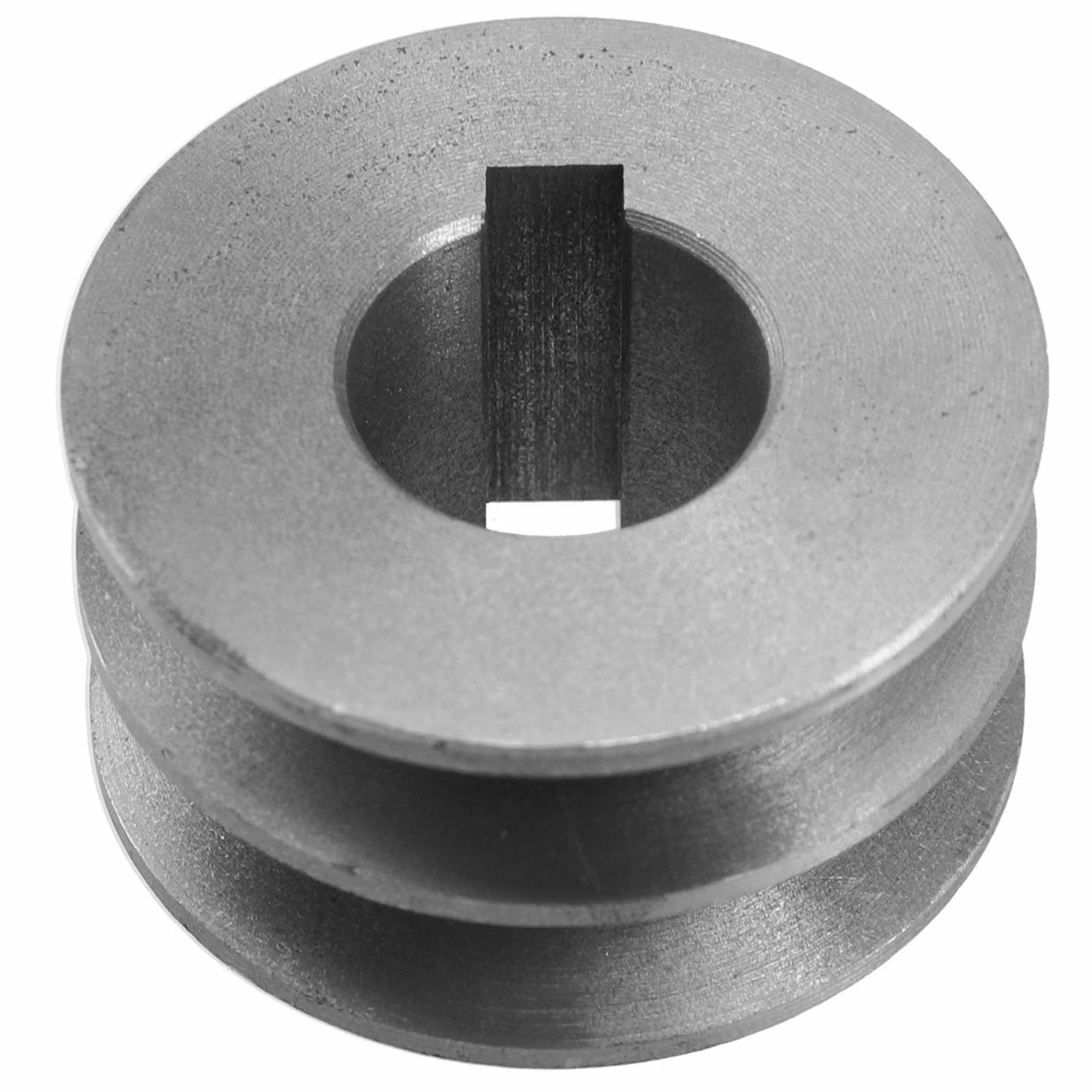 Polea de correa en V de hierro fundido, doble ranura 64x30x28mm para motor