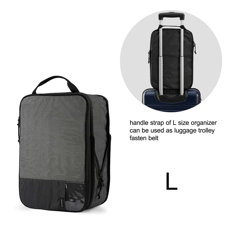 Cubos de Embalaje de compresión para Viajes Cubos de Embalaje de compresión expandibles Bolsas de Almacenamiento de Viaje livianas para Equipaje para organizar Ropa y Accesorios Artículos