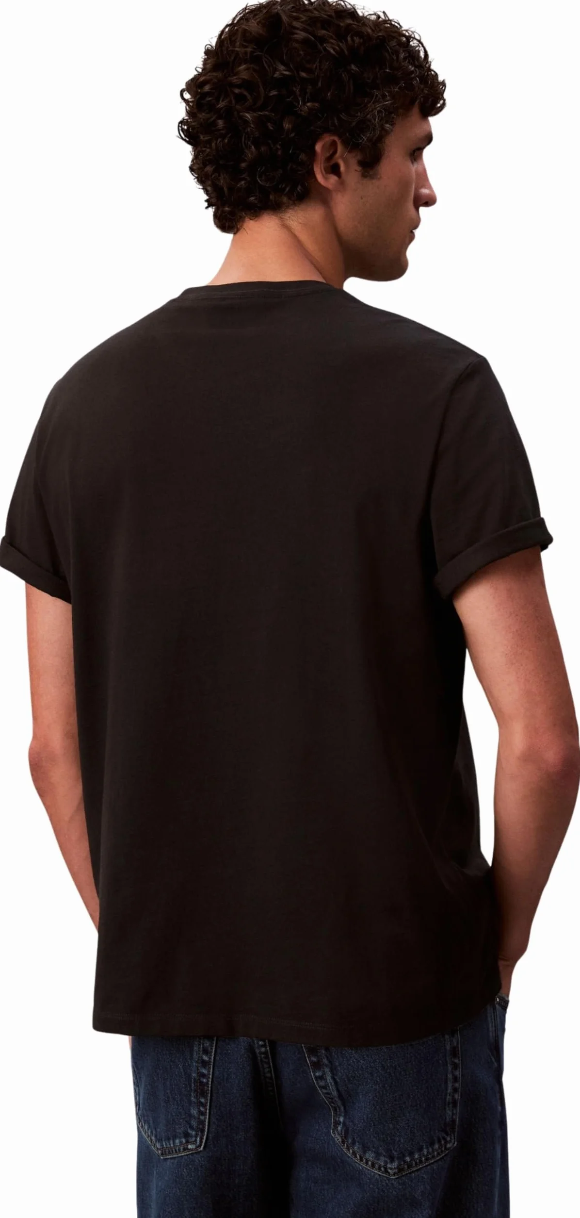Calvin Klein Camiseta de Manga Corta Hombre Monologo Algodón
