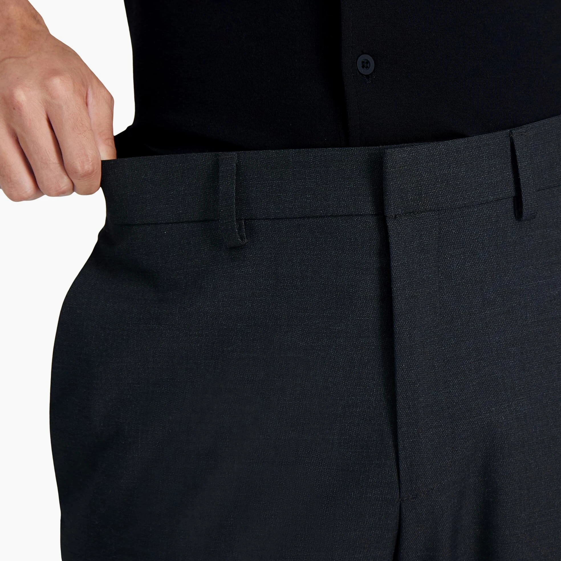Kenneth Cole Reaction Premium Stretch Texture Weave Slim Fit Dress Pant - Pantalones para Vestir Hombre